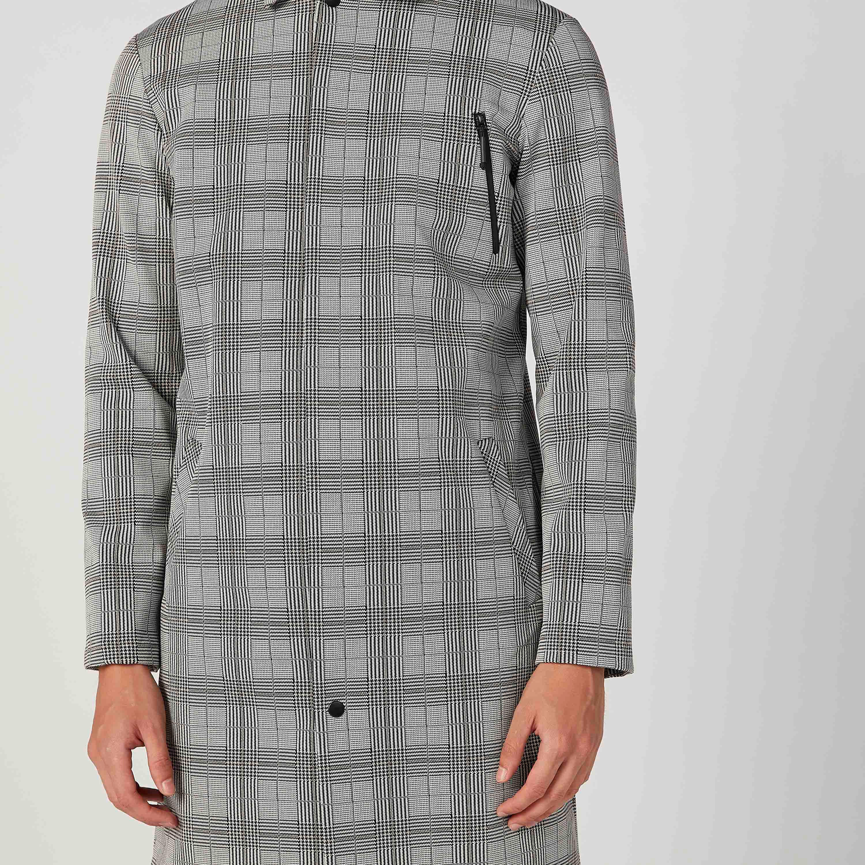 جاكيت طويل سليم كاروهات بأكمام طويلة-men-clothing-jacketsandblazers-jackets-image-3