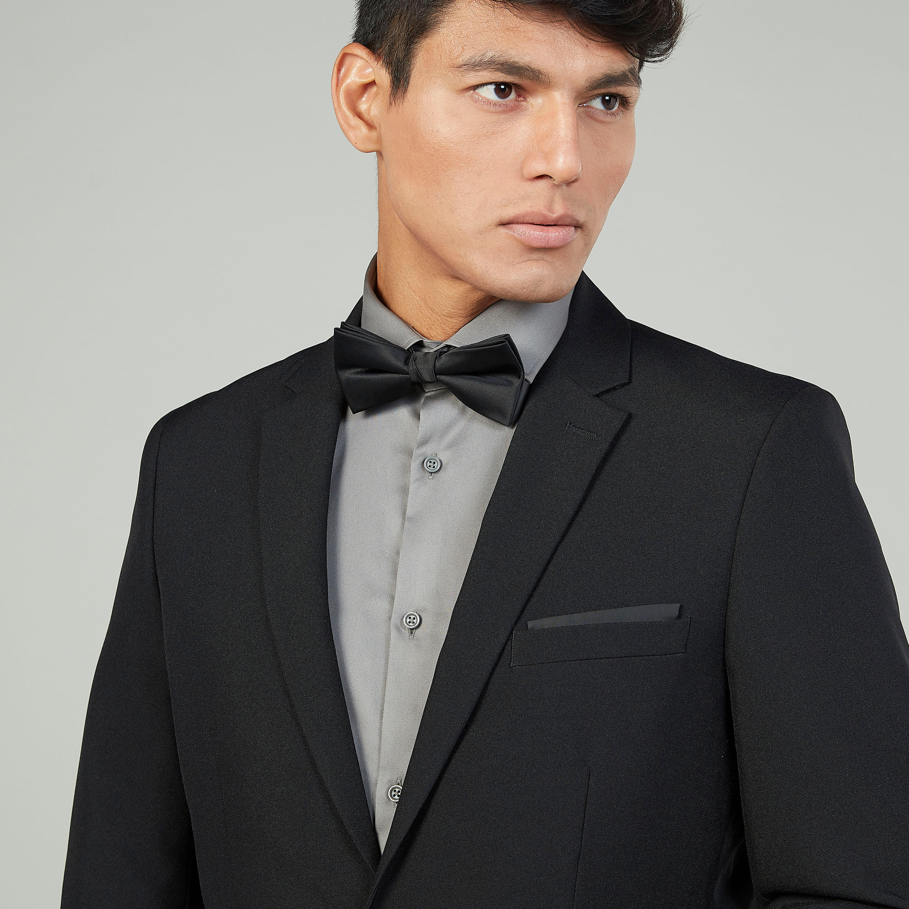 طقم بابيون سادة ومنديل جيب بطبعات-men-tiesandcufflinks-pocketsquares-image-4