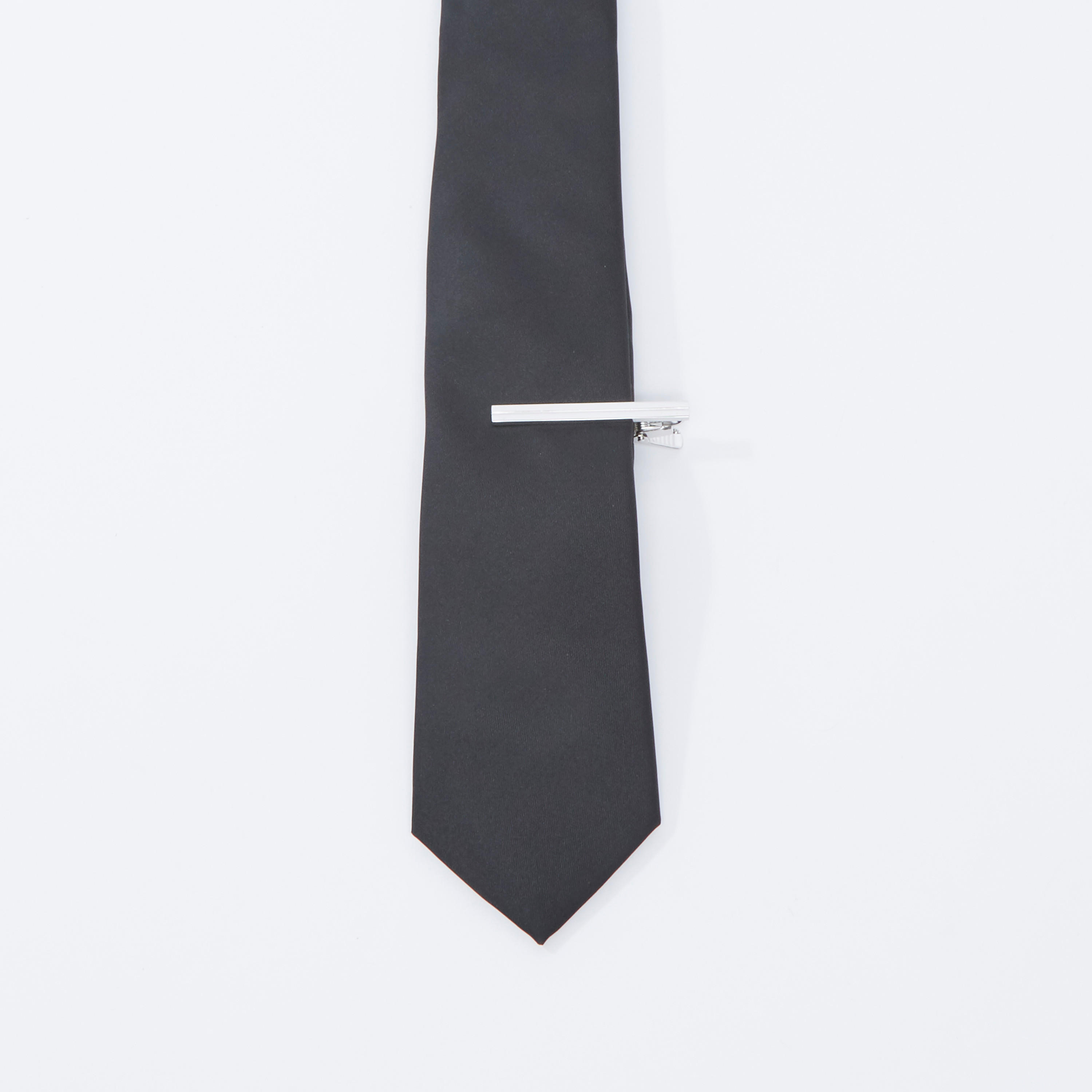 ربطة عنق عادية سادة بحلقة تثبيت-men-tiesandcufflinks-pocketsquares-image-4