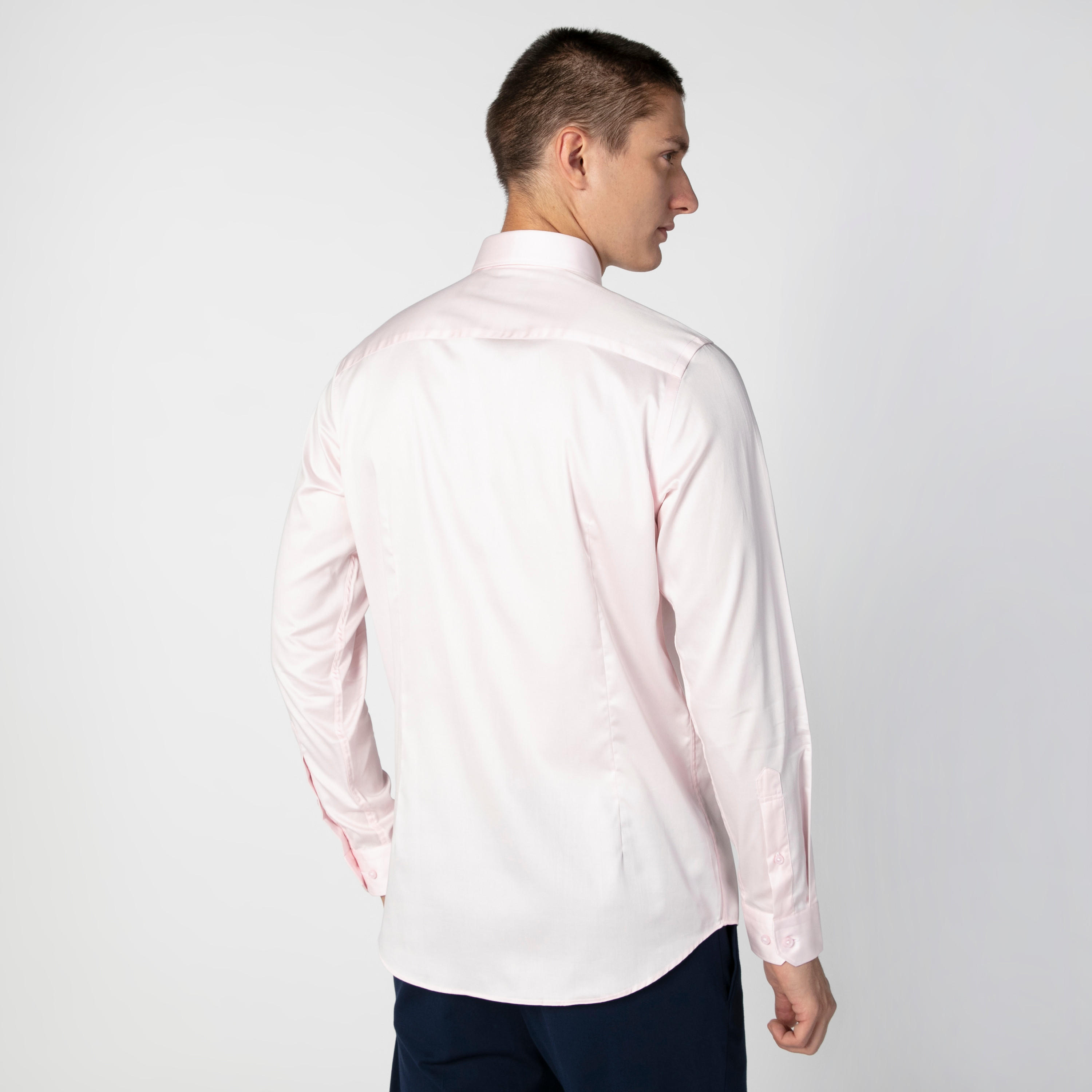 Solid Shirt with Spread Collar and Long Sleeves-men-clothing-shirts-image-4
