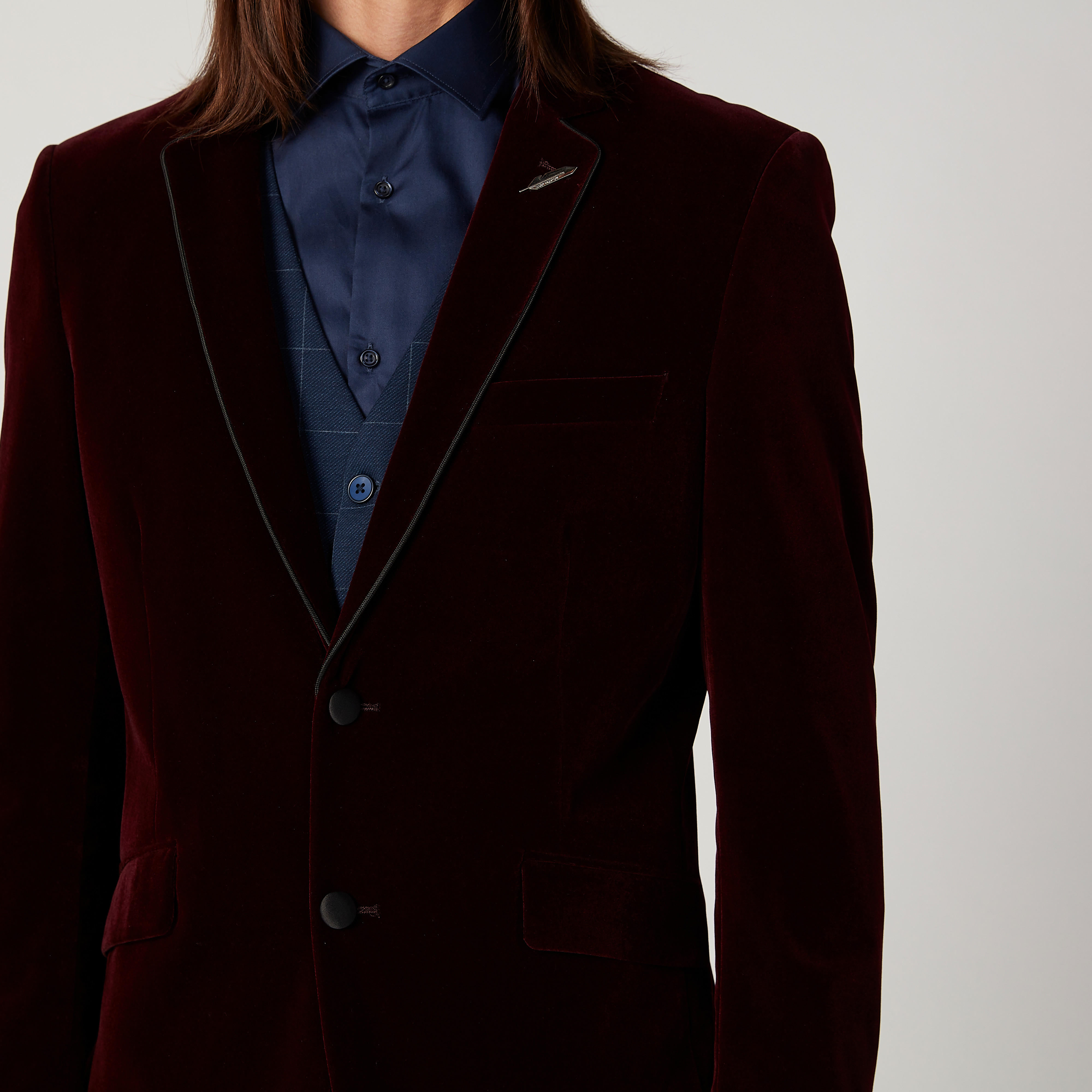 جاكيت سليم سادة بياقة مطوية وأكمام طويلة-men-clothing-jacketsandblazers-jackets-image-3