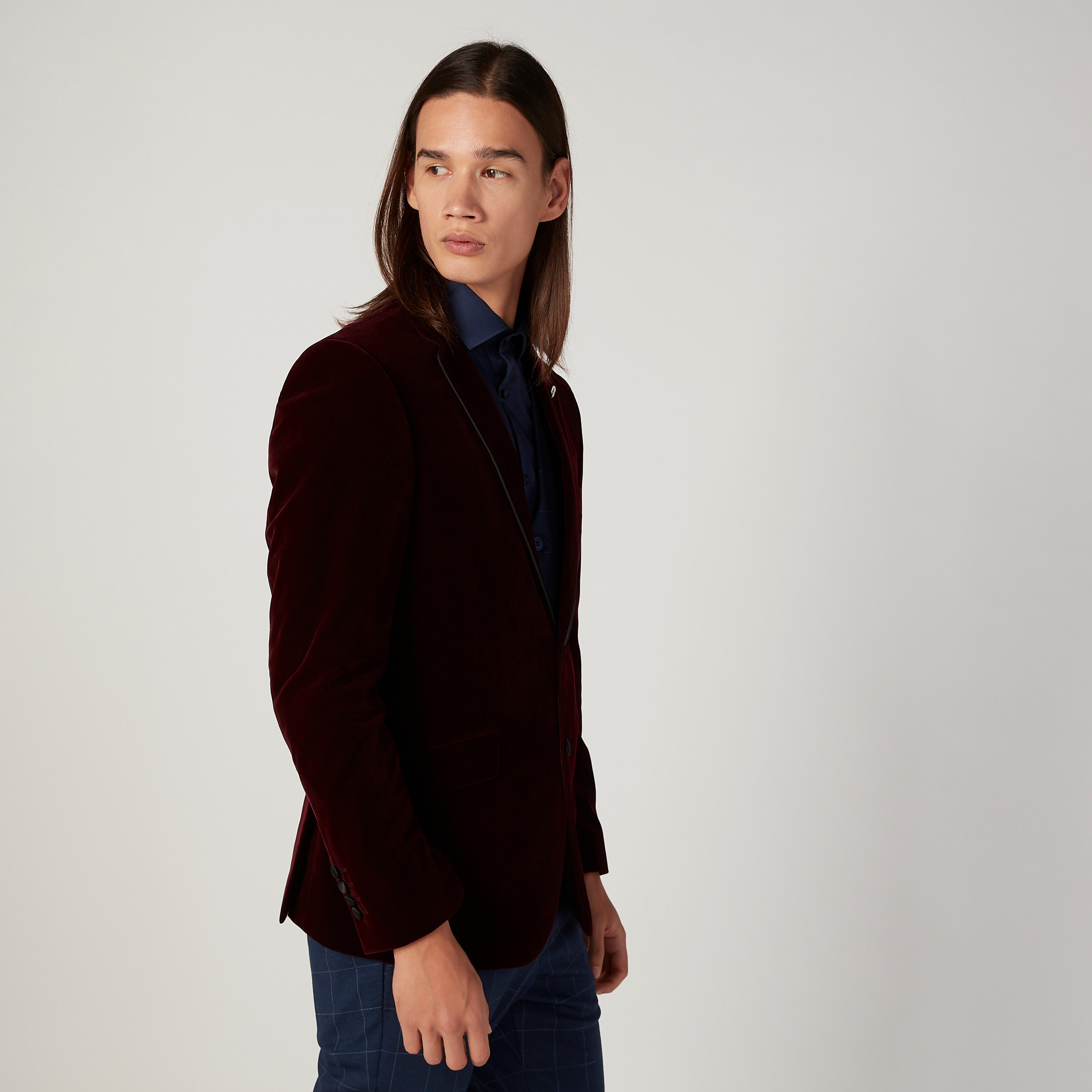جاكيت سليم سادة بياقة مطوية وأكمام طويلة-men-clothing-jacketsandblazers-jackets-image-5