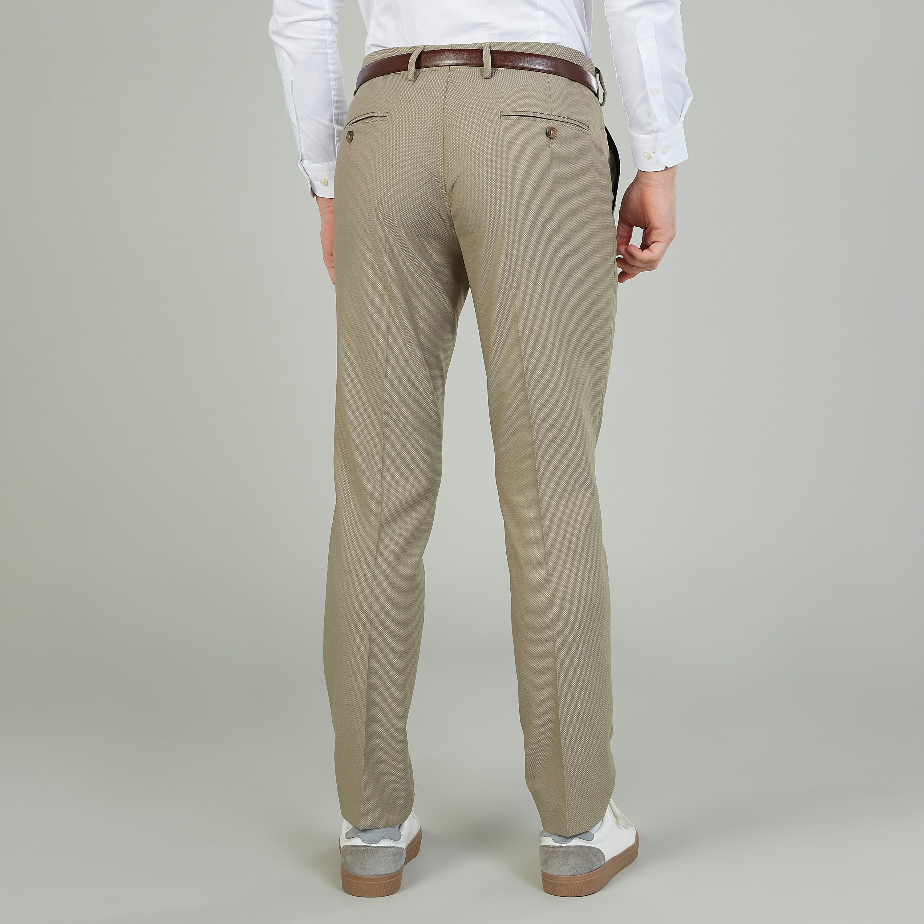 بنطلون رسمي سادة سليم بجيوب وحلقات حزام-men-clothing-bottoms-trousersandchinos-trousers-image-8