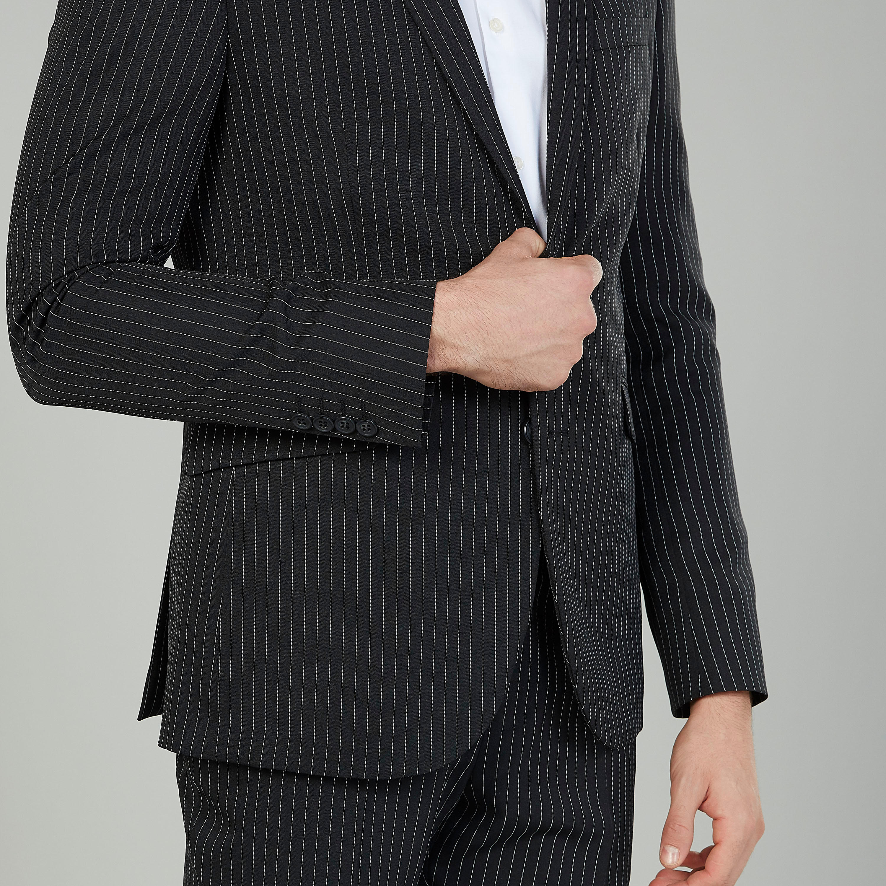 بليزر مقلّم بقصّة سليم وياقة طويلة وأكمام طويلة-men-winterwear-jacketsandblazers-image-5