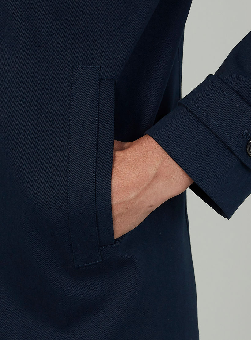 جاكيت رسمي طويل بارز الملس بأكمام طويلة وجيوب-men-clothing-jacketsandblazers-coats-image-3