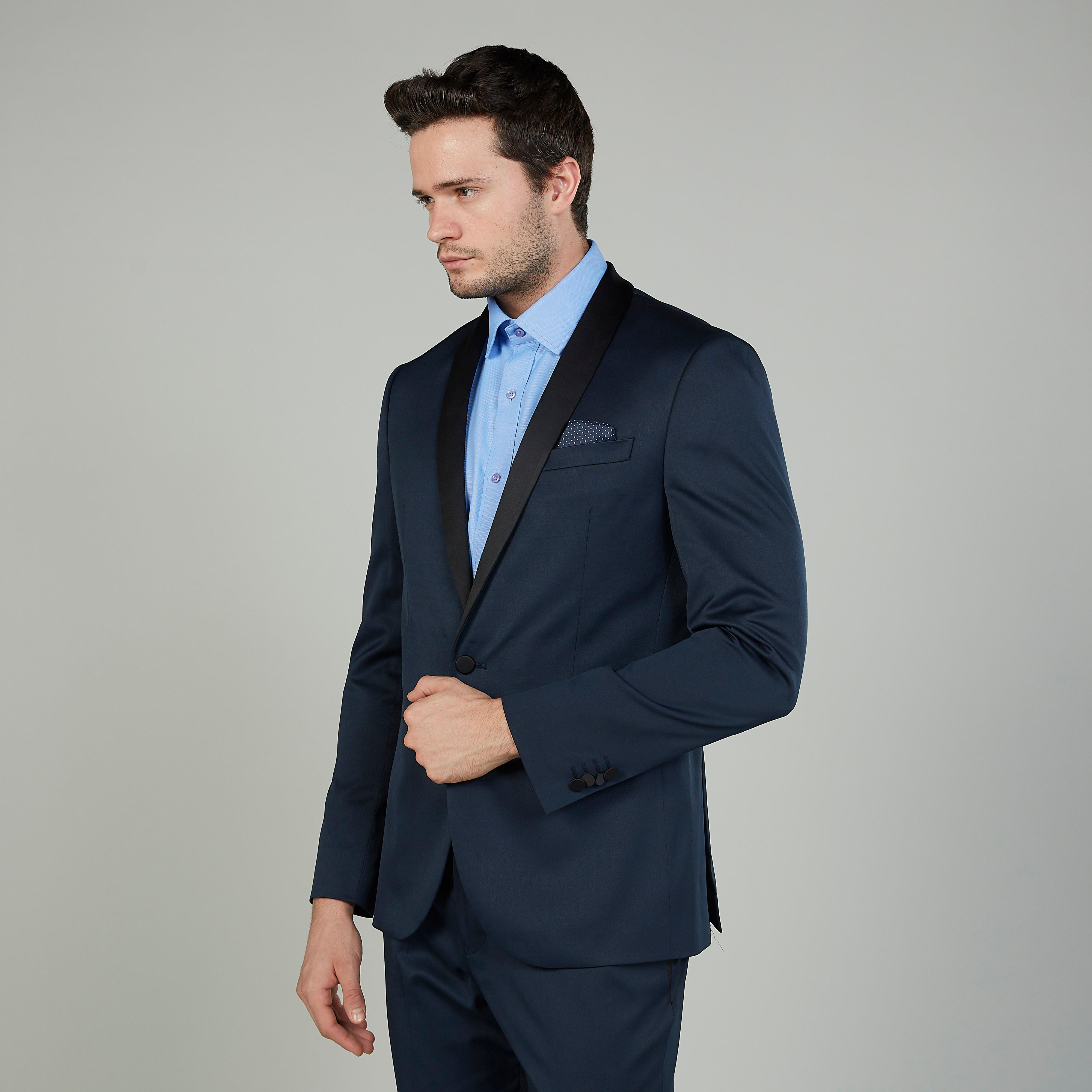 جاكيت بليزر سليم فيت رسمي بياقة منسدلة وأكمام طويلة-men-winterwear-jacketsandblazers-image-1