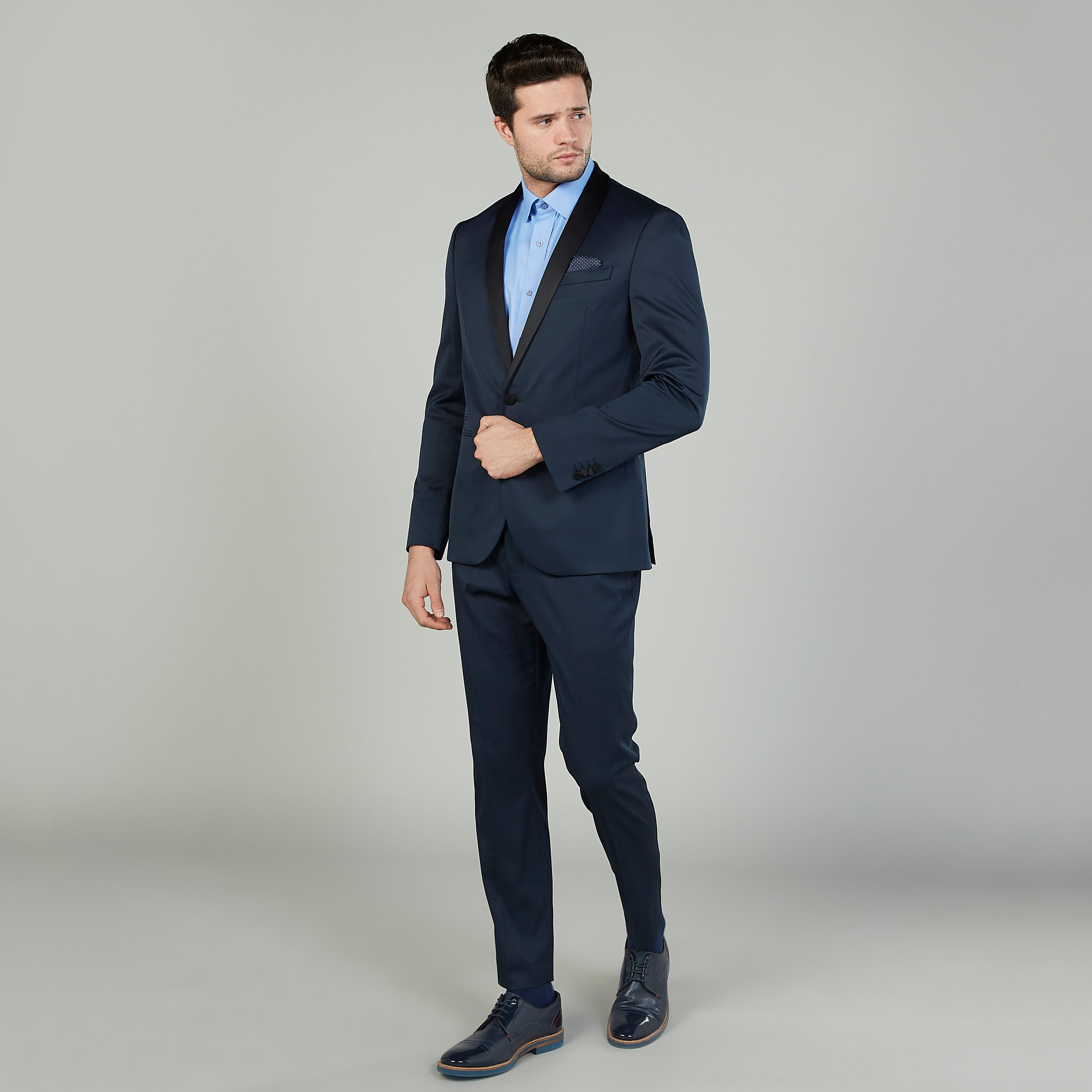 جاكيت بليزر سليم فيت رسمي بياقة منسدلة وأكمام طويلة-men-winterwear-jacketsandblazers-image-2