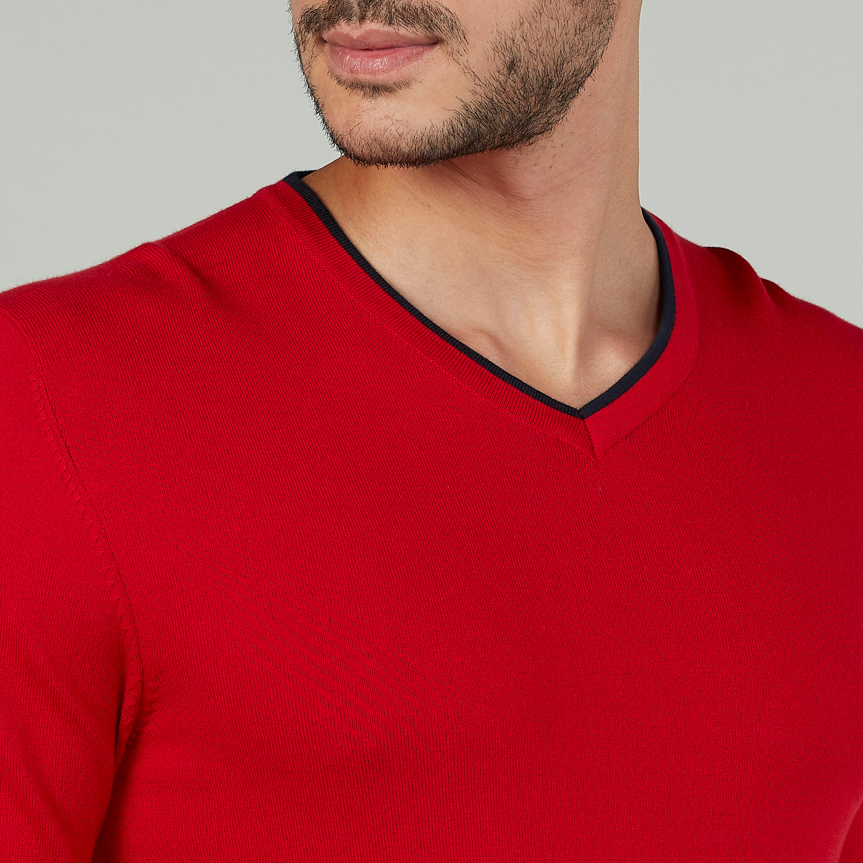 كنزة بارزة الملمس بياقة V وأكمام طويلة-men-clothing-sweatersandpullovers-image-3