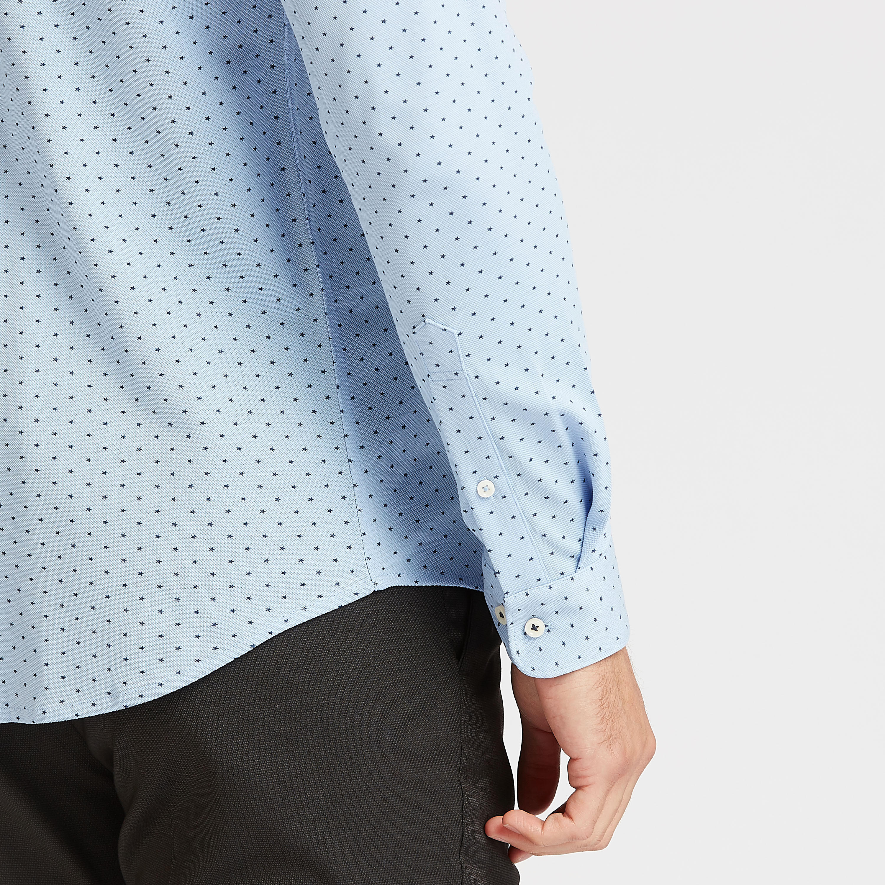 Printed Formal Shirt with Long Sleeves and Spread Collar-men-clothing-shirts-image-5