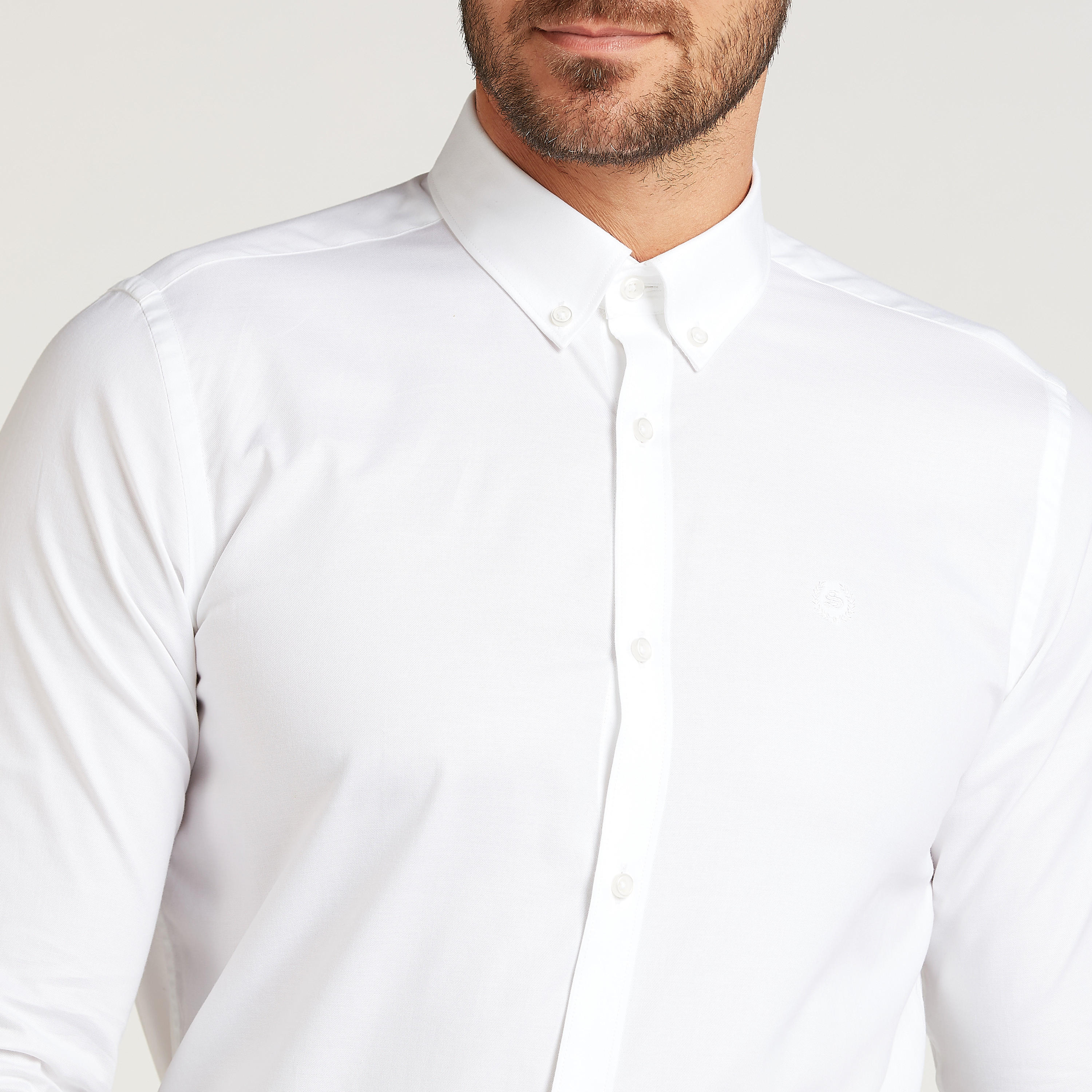 قميص رسمي سادة بياقة عاديّة وأكمام طويلة-men-clothing-shirts-image-4