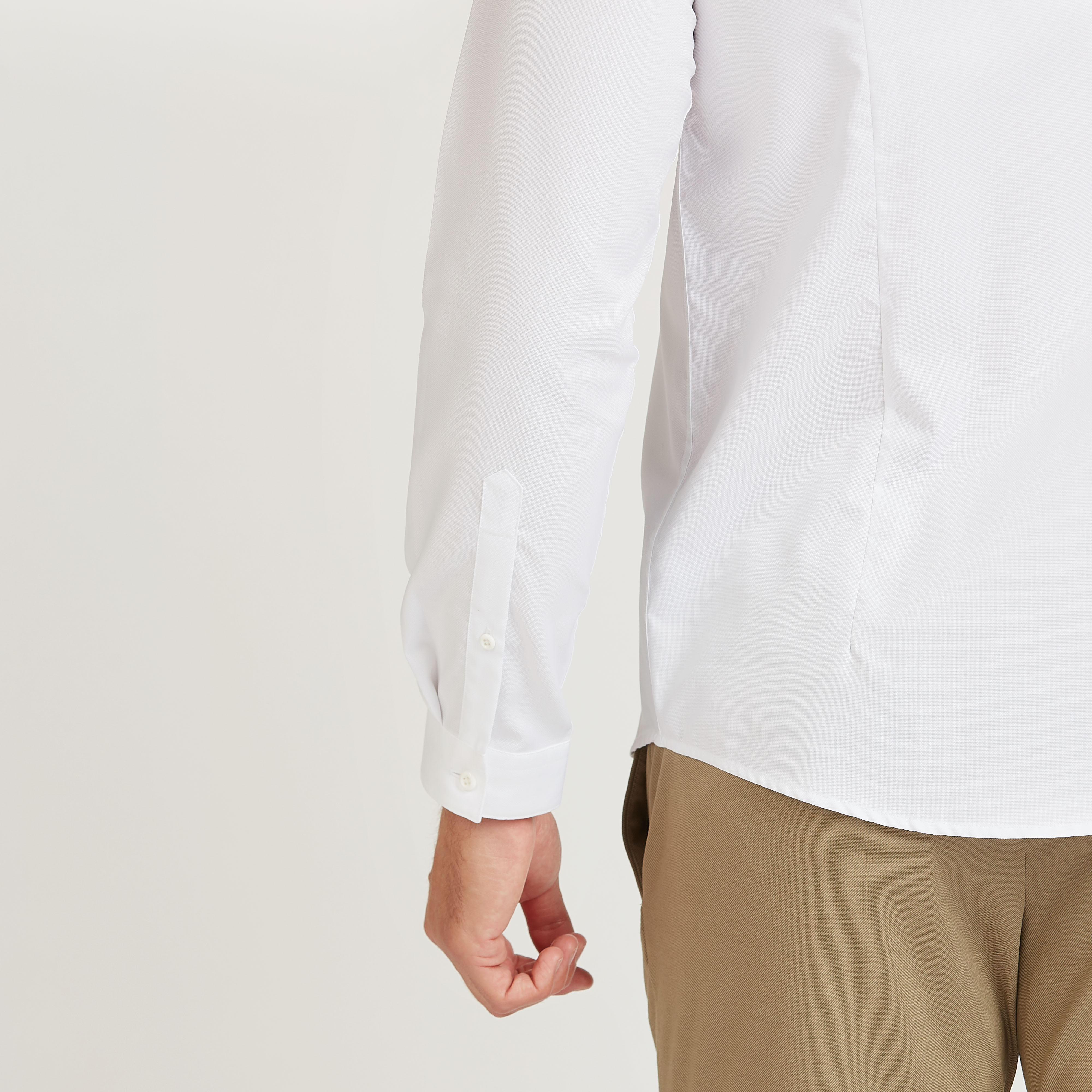Solid Formal Shirt with Long Sleeves and Concealed Placket-men-clothing-shirts-image-6