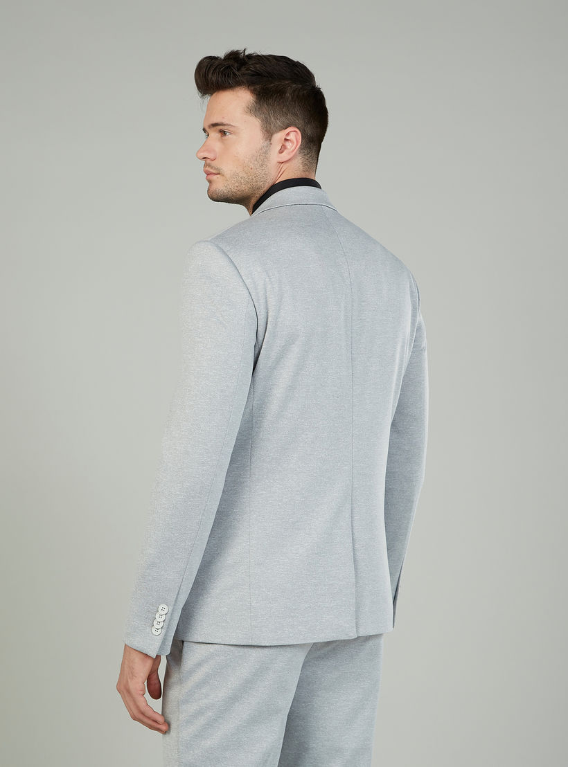 Skinny Fit Solid Formal Blazer with Notched Lapel and Long Sleeves-men-winterwear-jacketsandblazers-image-4