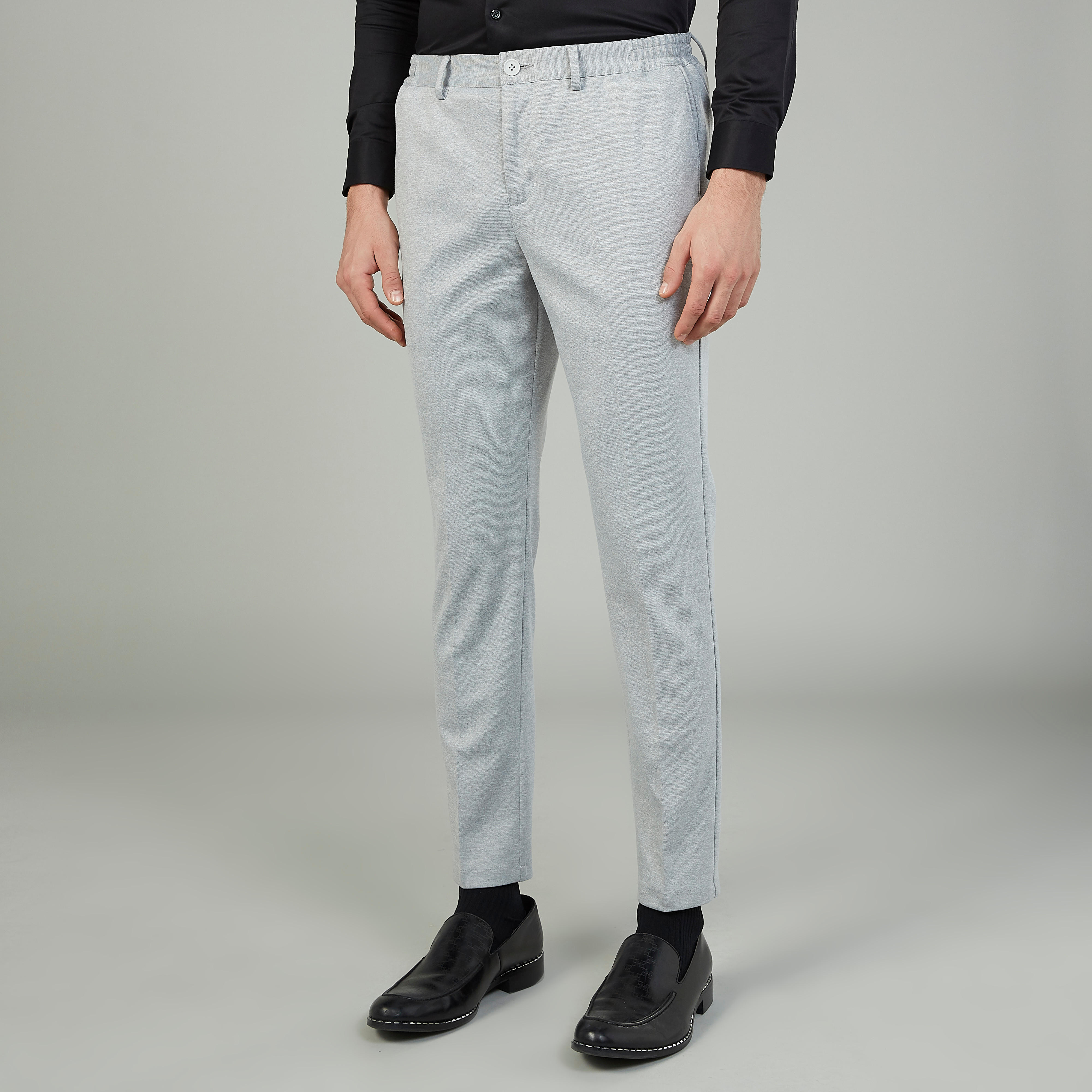 بنطلون سكيني سادة بخصر متوسط الارتفاع وجيوب-men-clothing-bottoms-trousersandchinos-trousers-image-1