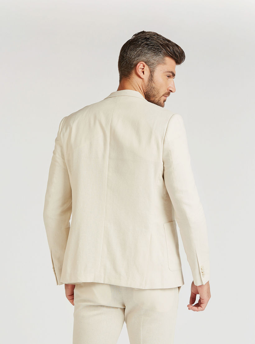 بليزر رسمي كتّان سليم فيت بياقة طويلة وأكمام طويلة-men-winterwear-jacketsandblazers-image-5
