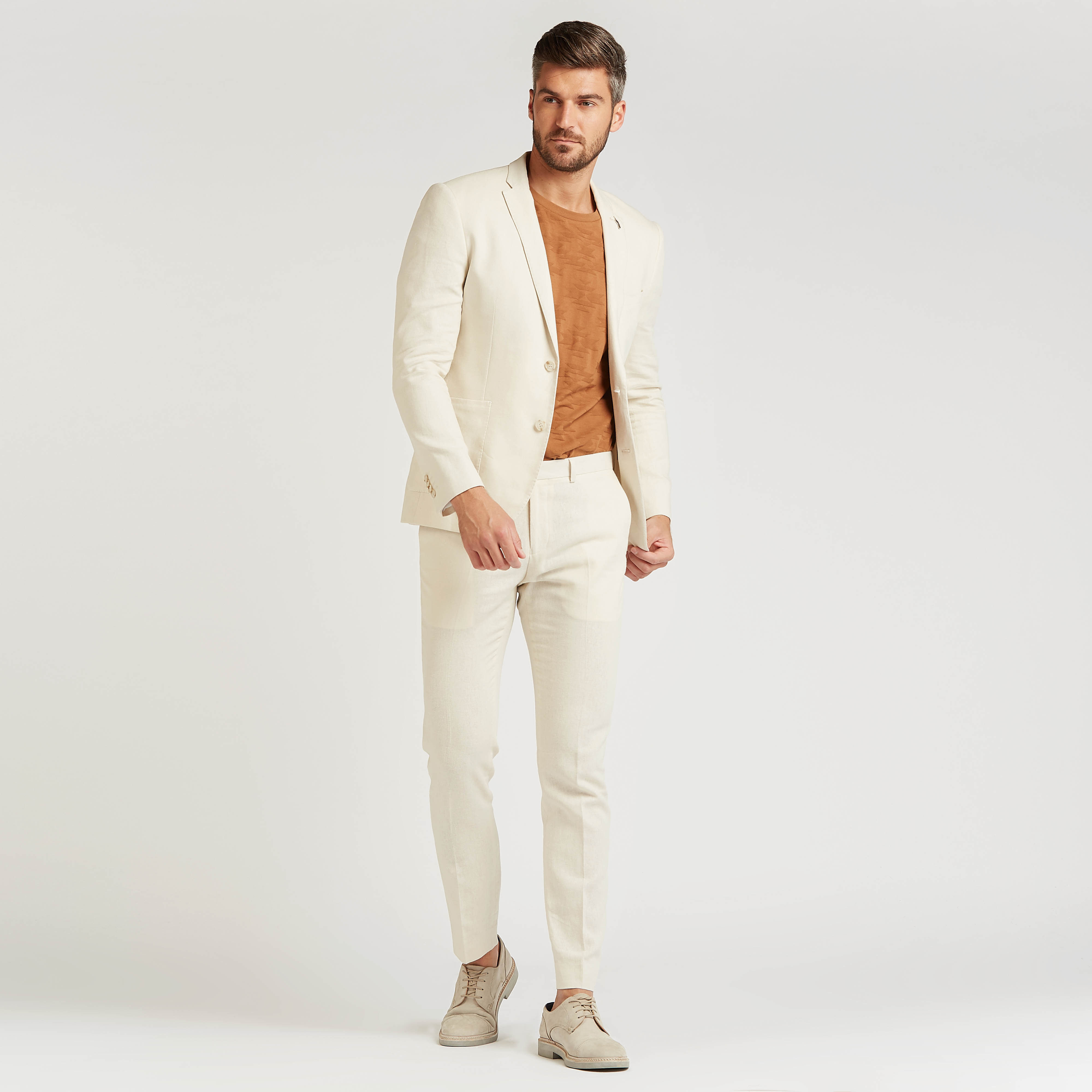 بنطلون رسمي كتّان بخصر متوسط الارتفاع وجيوب-men-clothing-bottoms-trousersandchinos-trousers-image-7