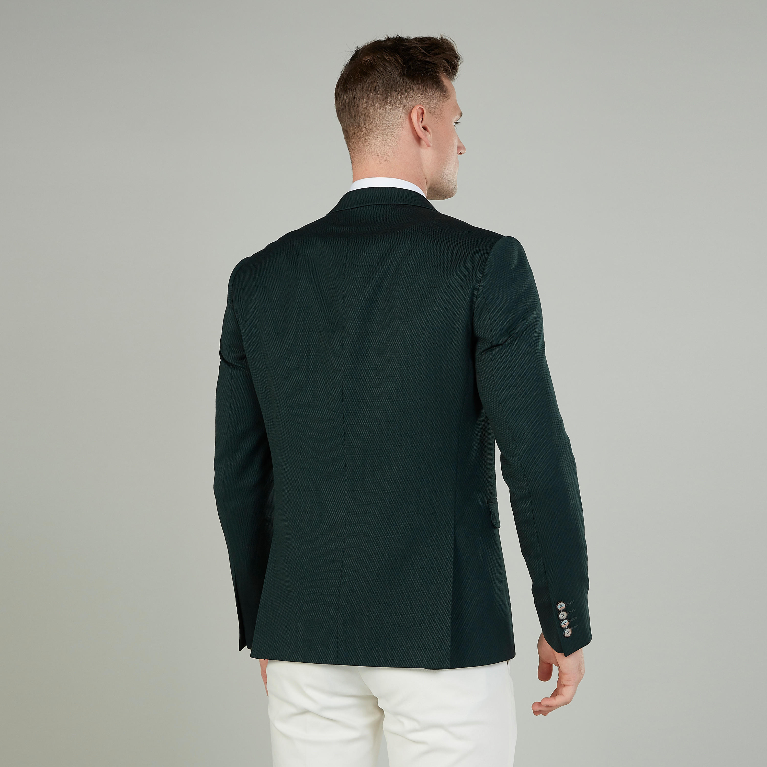 جاكيت بليزر رسمي سليم بارز الملمس بياقة مطوية وأكمام طويلة-men-winterwear-jacketsandblazers-image-4