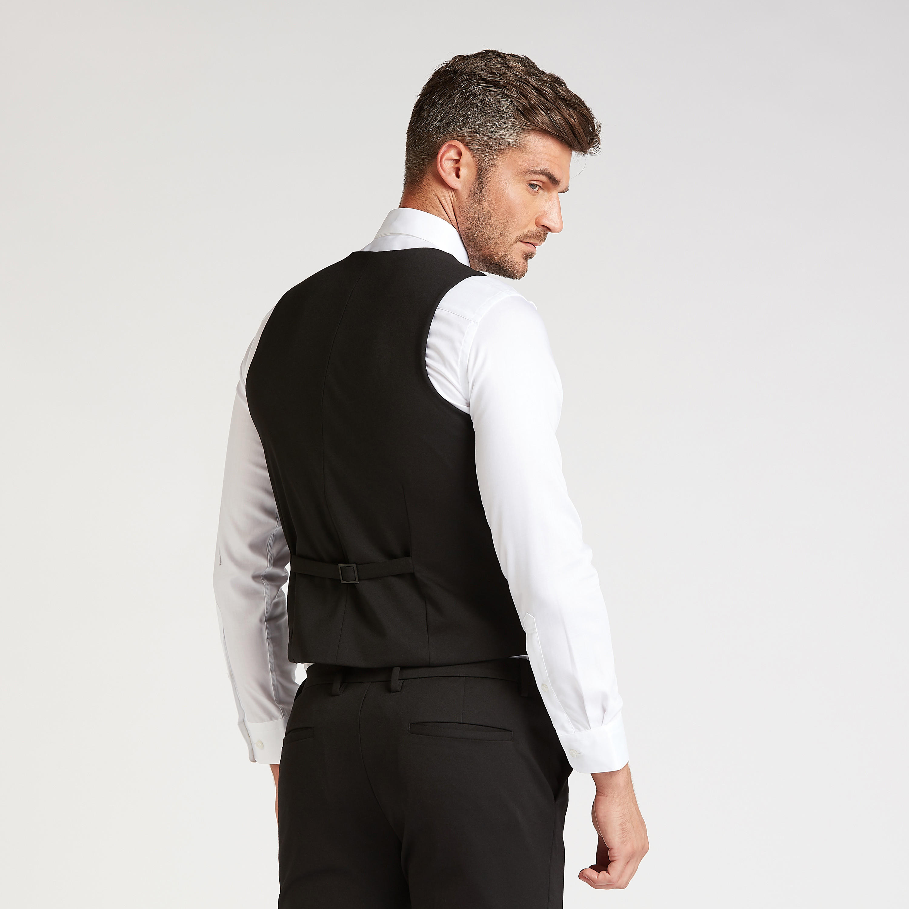 Slim Fit Solid Formal Waistcoat with Welt Pockets-men-clothing-jacketsandblazers-coats-image-4