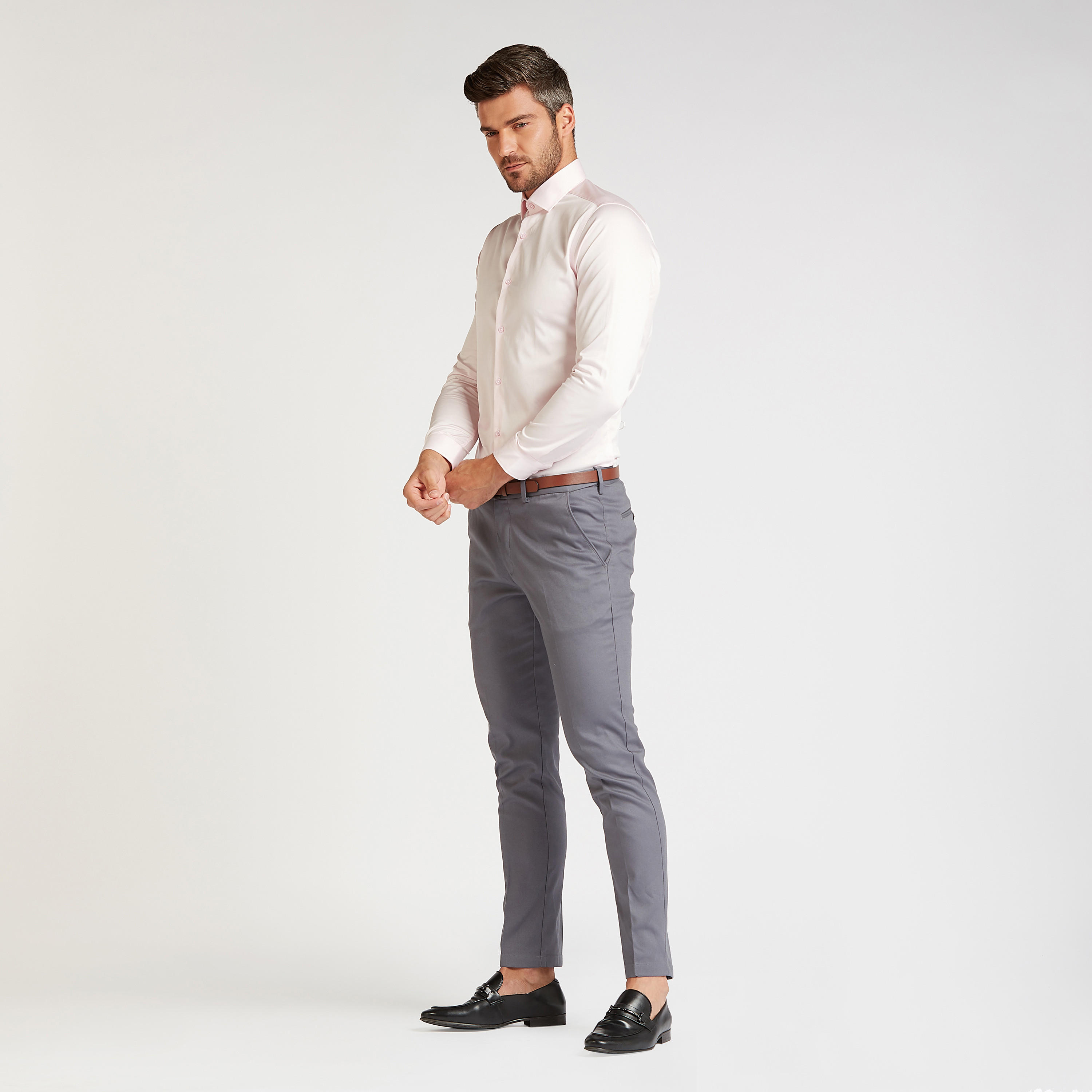 قميص رسمي سادة بياقة عاديّة وأكمام طويلة-men-clothing-shirts-image-5