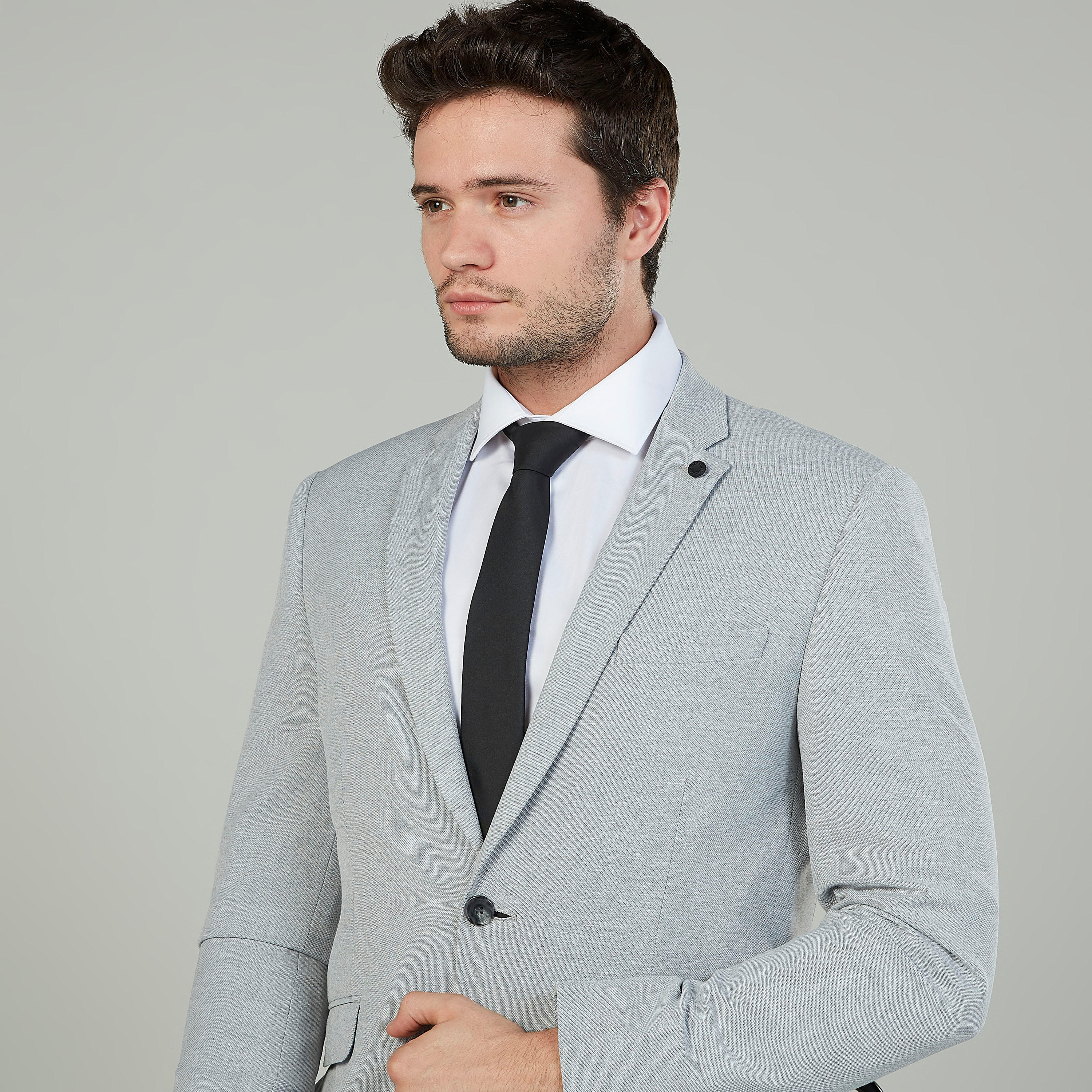 ربطة عنق عاديّة سادة بحلقة تثبيت-men-tiesandcufflinks-pocketsquares-image-3