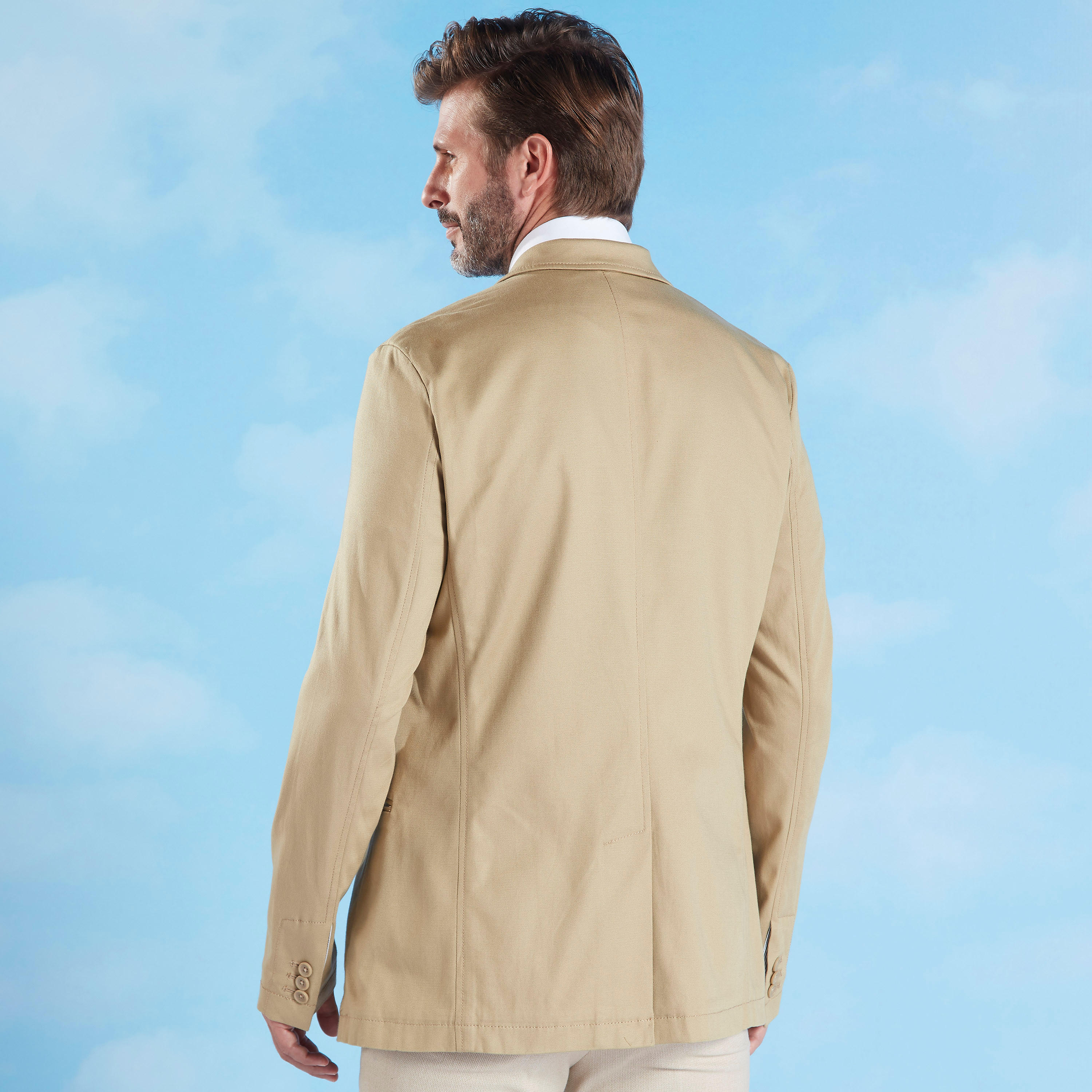 Skinny Fit Plain Formal Blazer with Notched Lapel and Long Sleeves-men-winterwear-jacketsandblazers-image-5