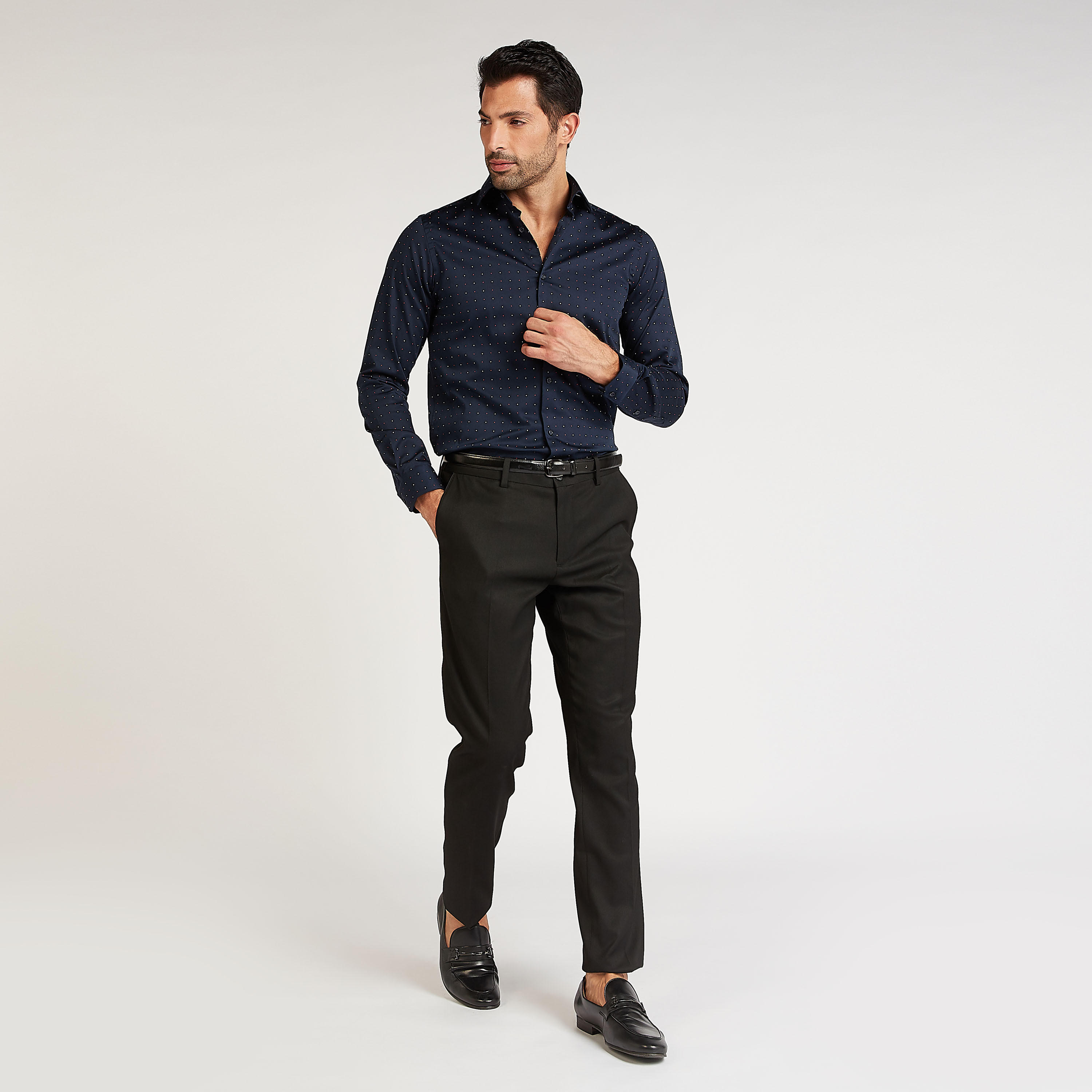 قميص رسمي سليم وياقة عاديّة وأكمام طويلة وطبعات-men-clothing-shirts-image-2
