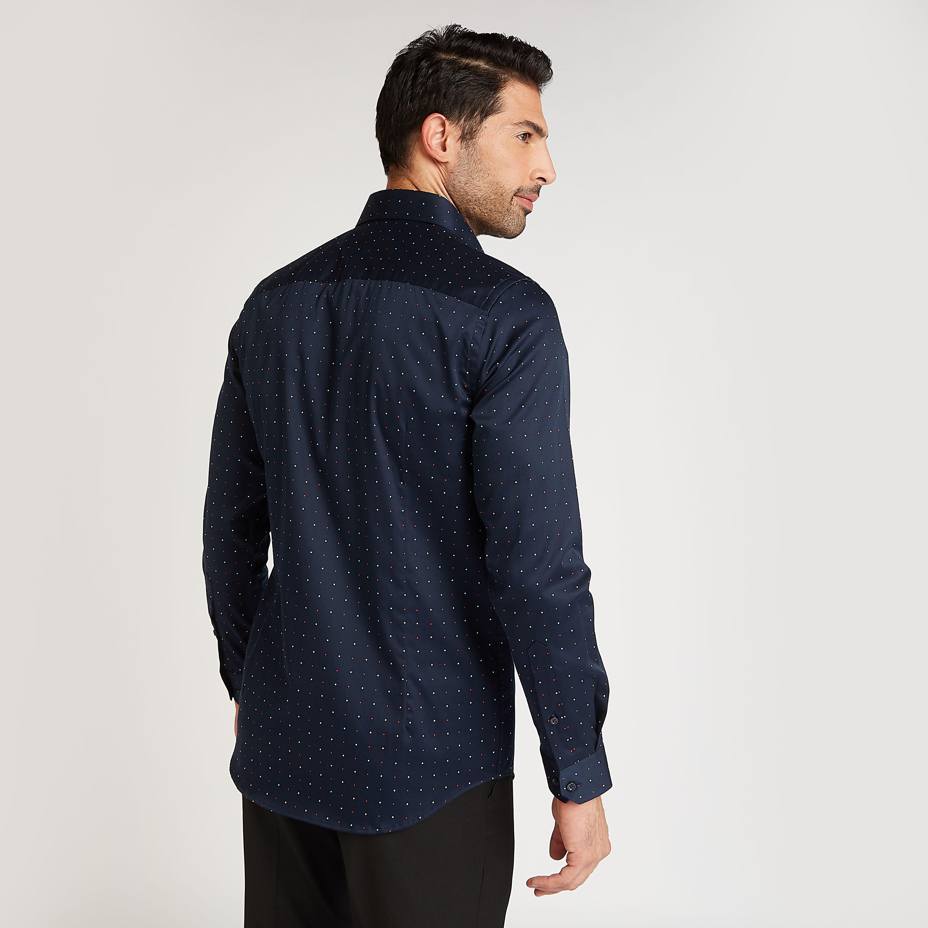 قميص رسمي سليم وياقة عاديّة وأكمام طويلة وطبعات-men-clothing-shirts-image-4