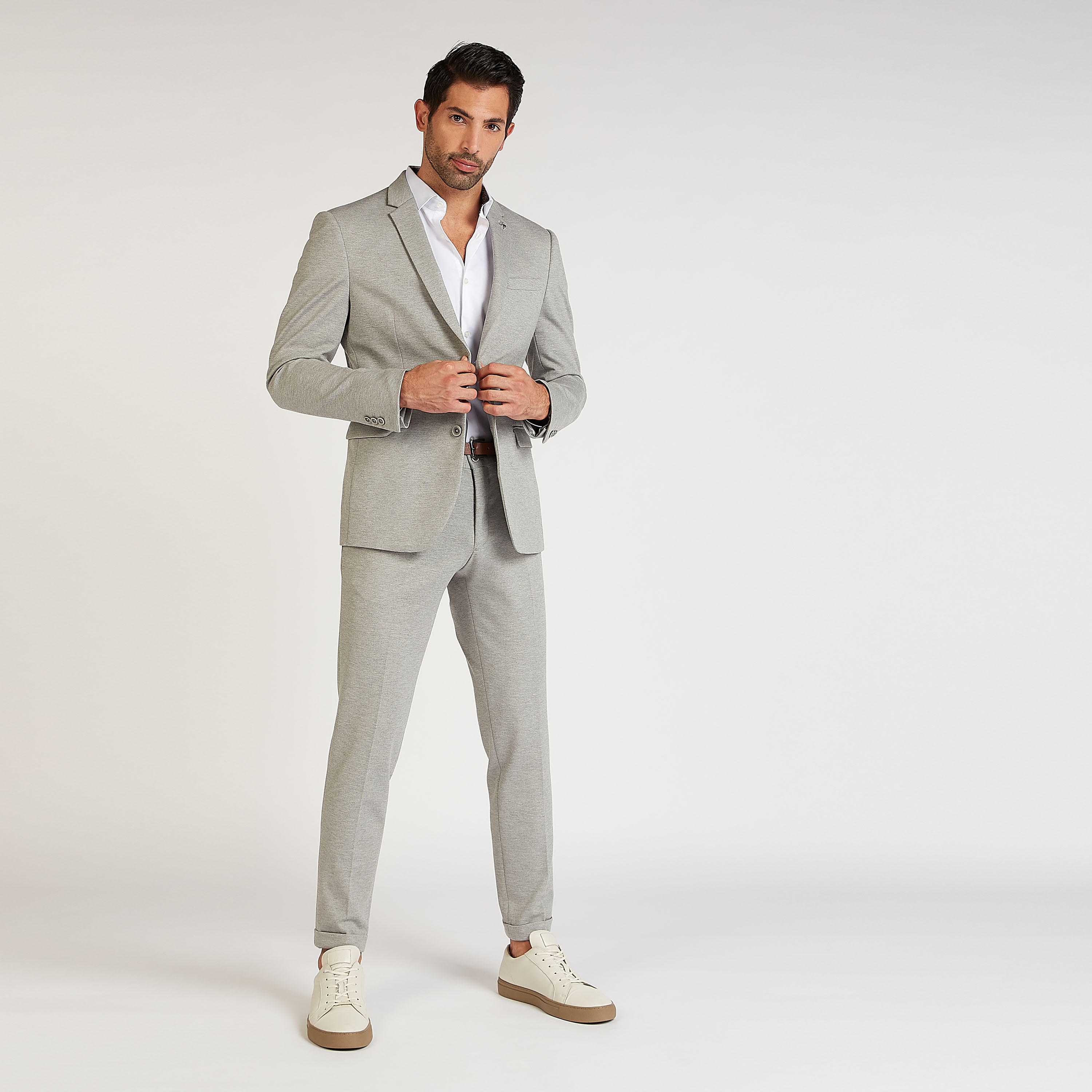 Slim Fit Solid Formal Shirt with Spread Collar and Long Sleeves-men-clothing-shirts-image-2