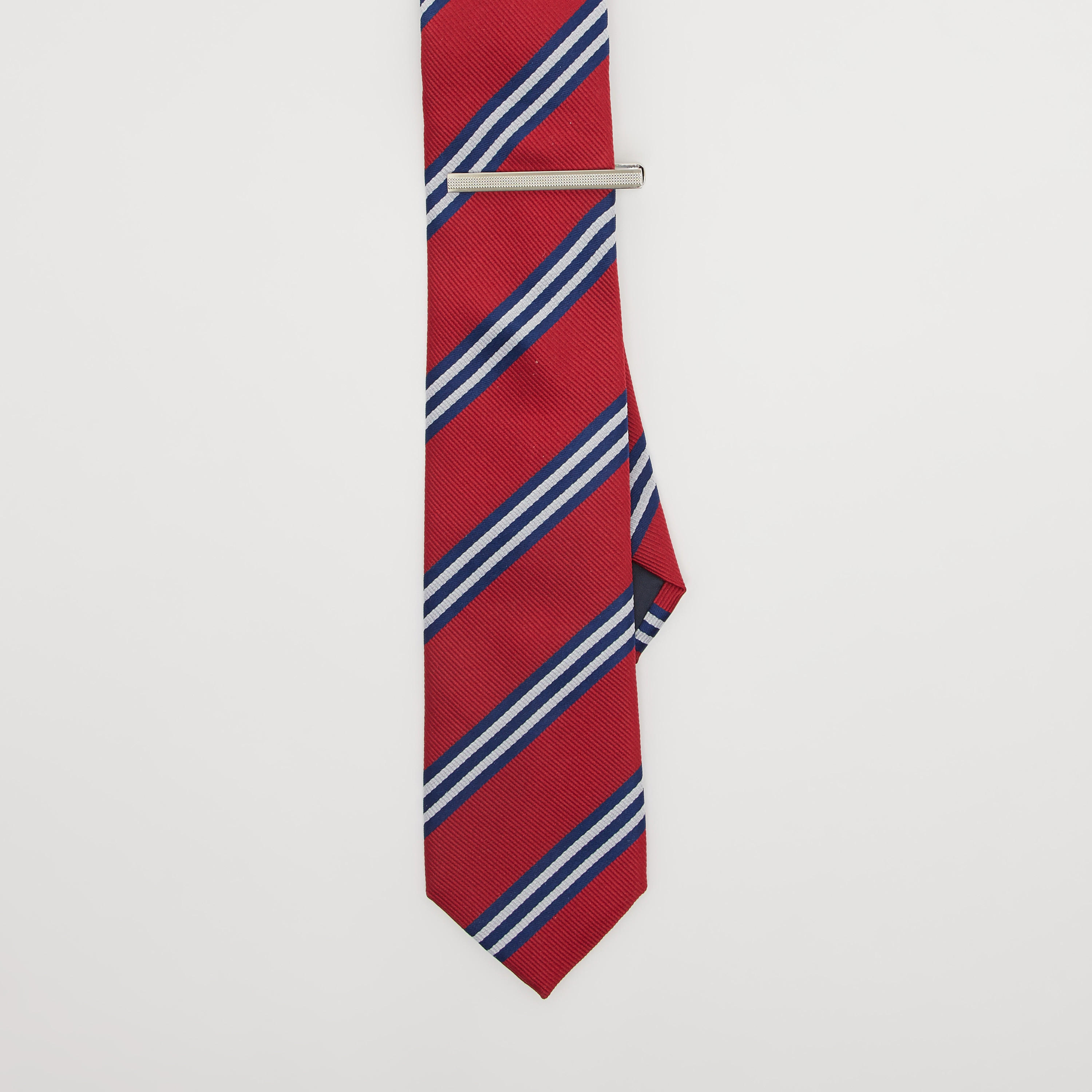 Striped Regular Tie with Keeper Loop-men-tiesandcufflinks-pocketsquares-image-3