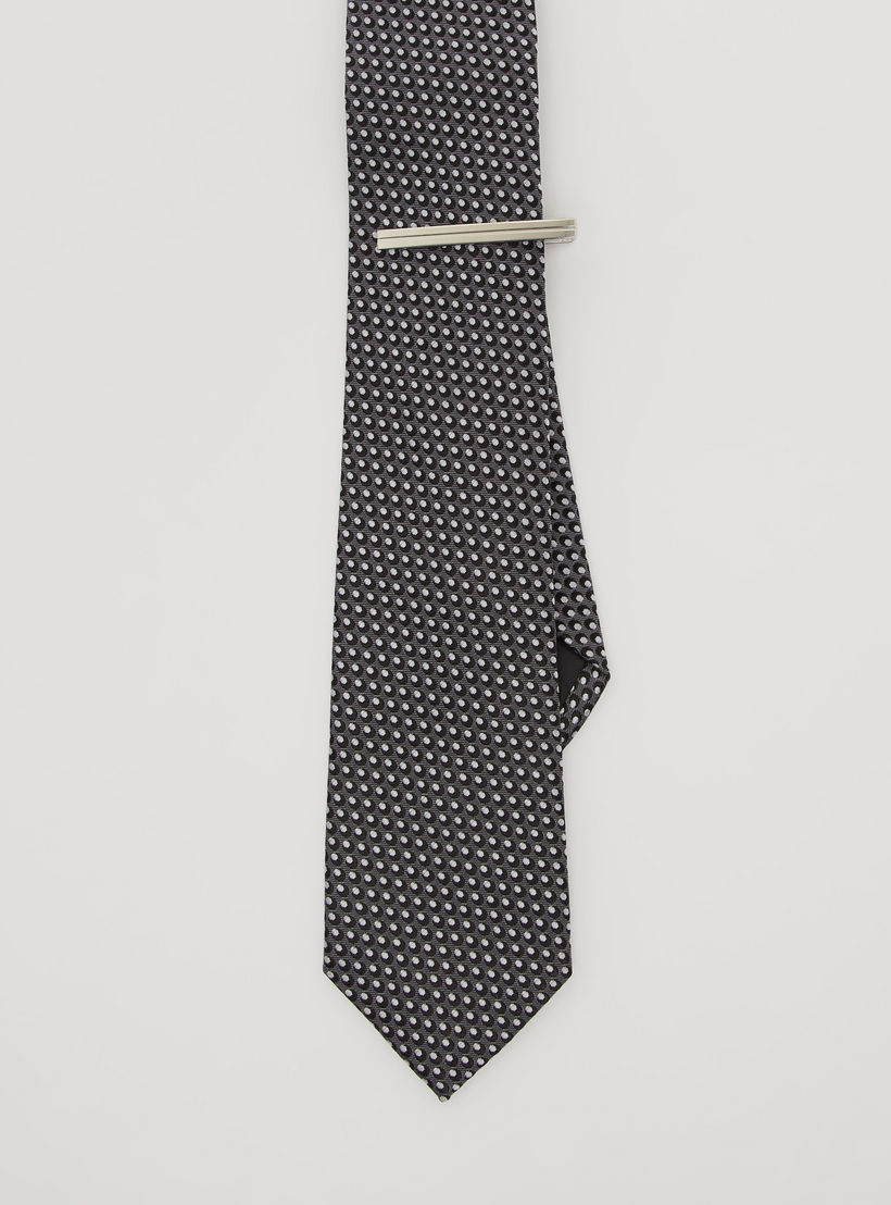 Printed Regular Tie with Keeper Loop-men-tiesandcufflinks-pocketsquares-image-3