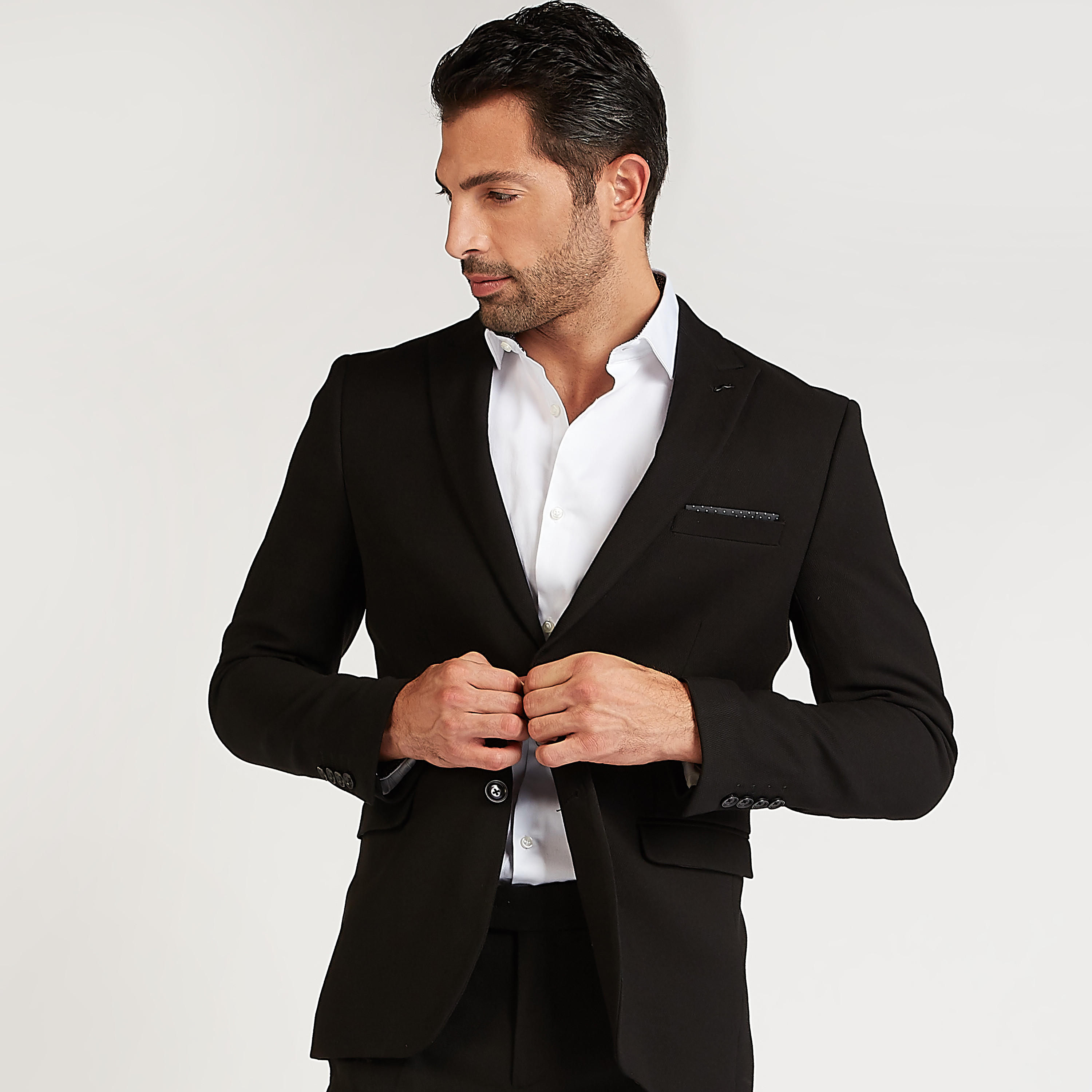 جاكيت بليزر رسمي سليم بارز الملمس بجيوب بطيّة وياقة مطوية-men-winterwear-jacketsandblazers-image-1