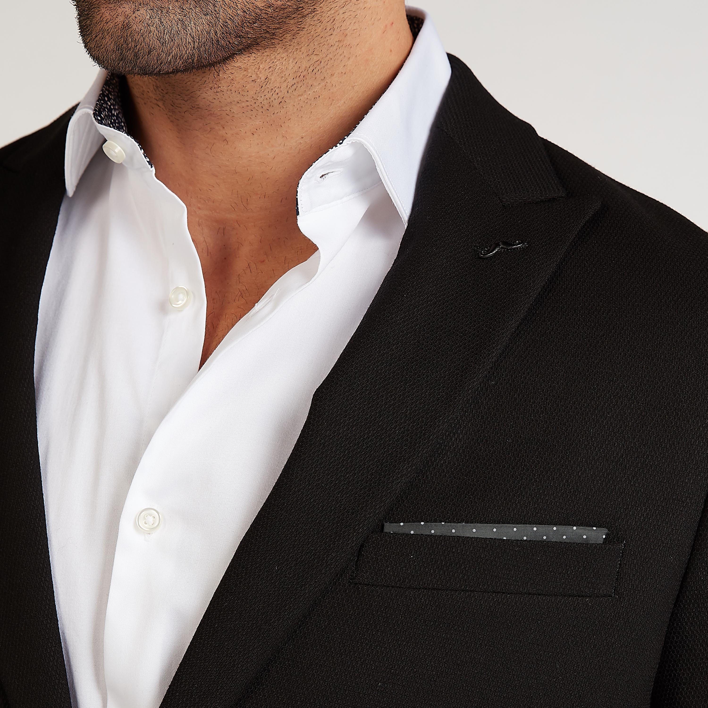 جاكيت بليزر رسمي سليم بارز الملمس بجيوب بطيّة وياقة مطوية-men-winterwear-jacketsandblazers-image-3