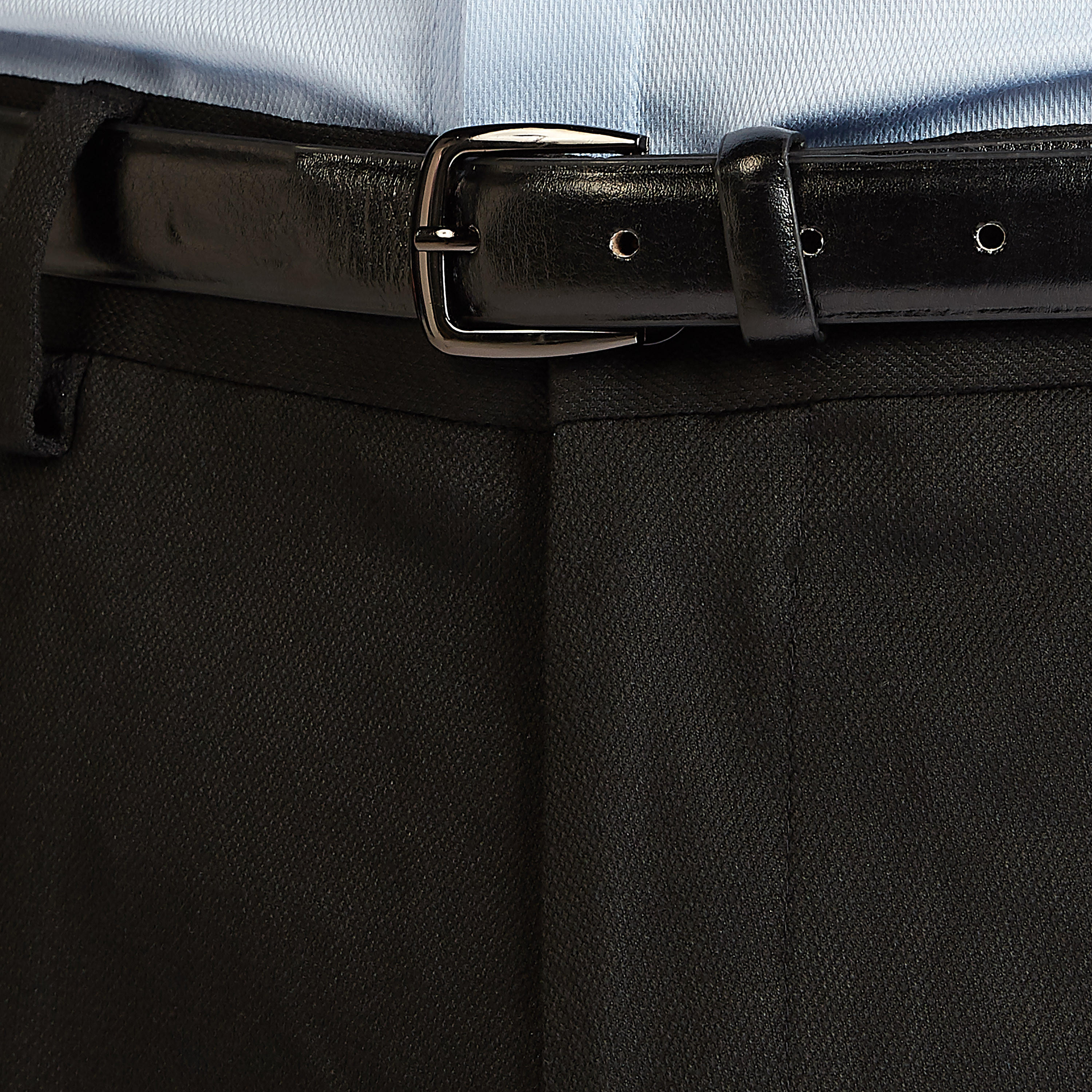Slim Fit Solid Mid-Rise Formal Trousers with Pockets and Belt Loops-men-clothing-bottoms-trousersandchinos-trousers-image-3