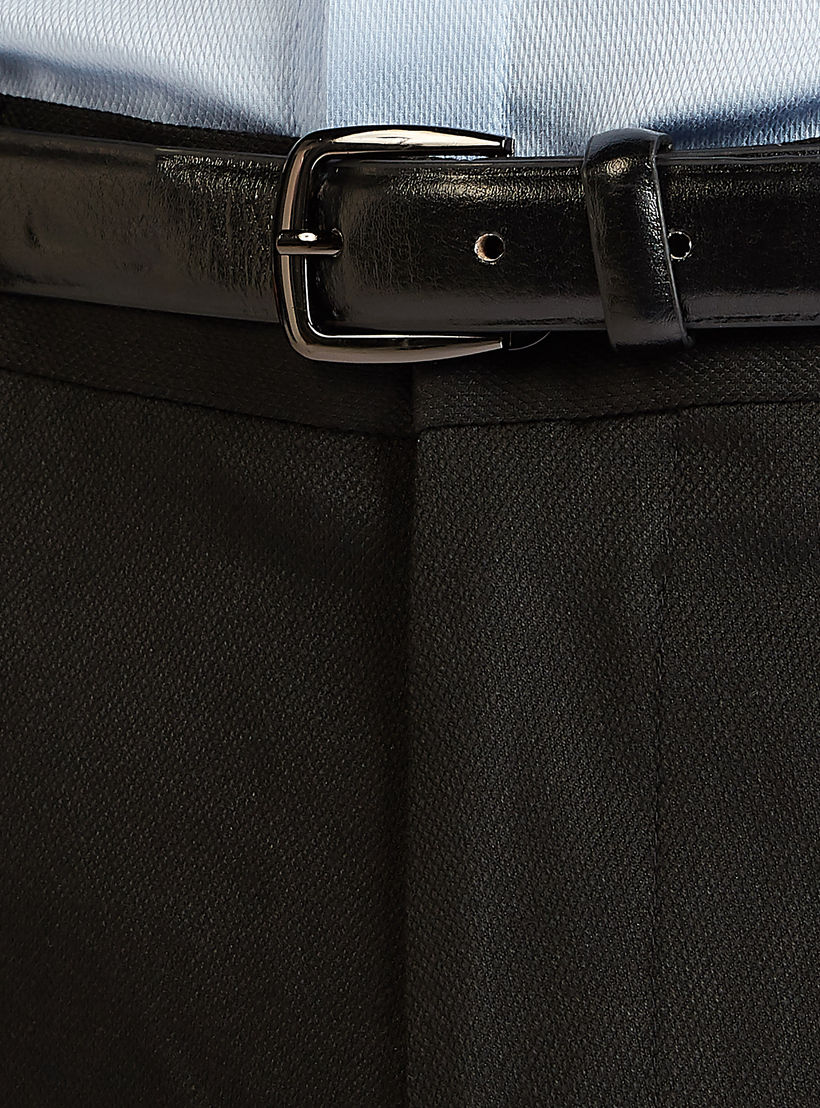 Slim Fit Solid Mid-Rise Formal Trousers with Pockets and Belt Loops-men-clothing-bottoms-trousersandchinos-trousers-image-3