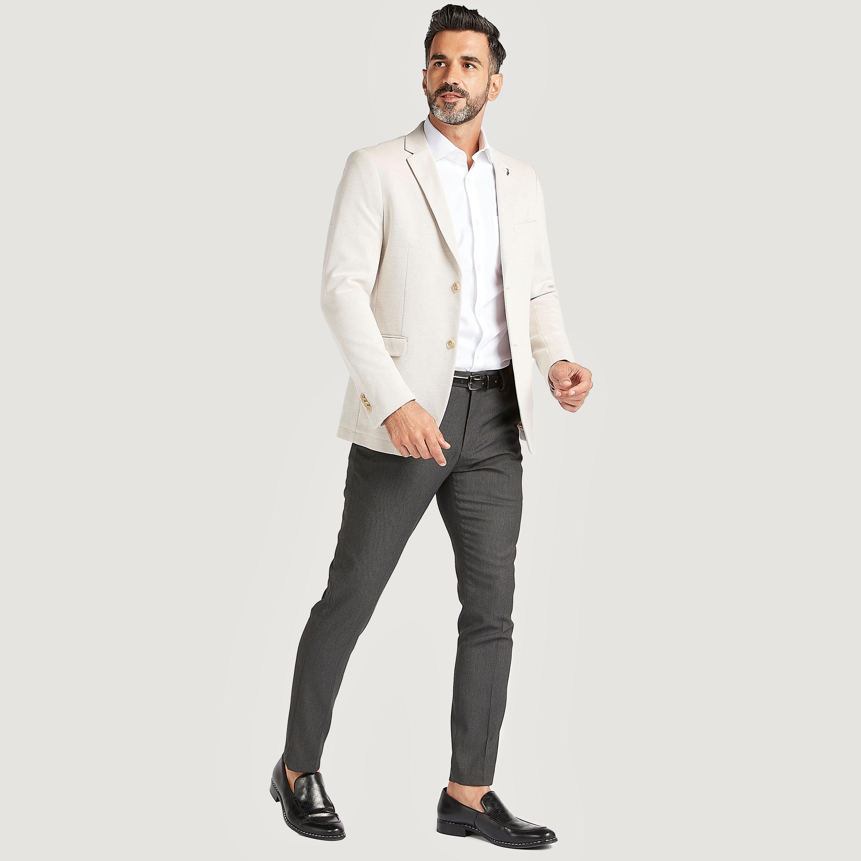 قميص مستدام بارز الملمس بأكمام طويلة وجيب على الصّدر-men-clothing-shirts-image-2