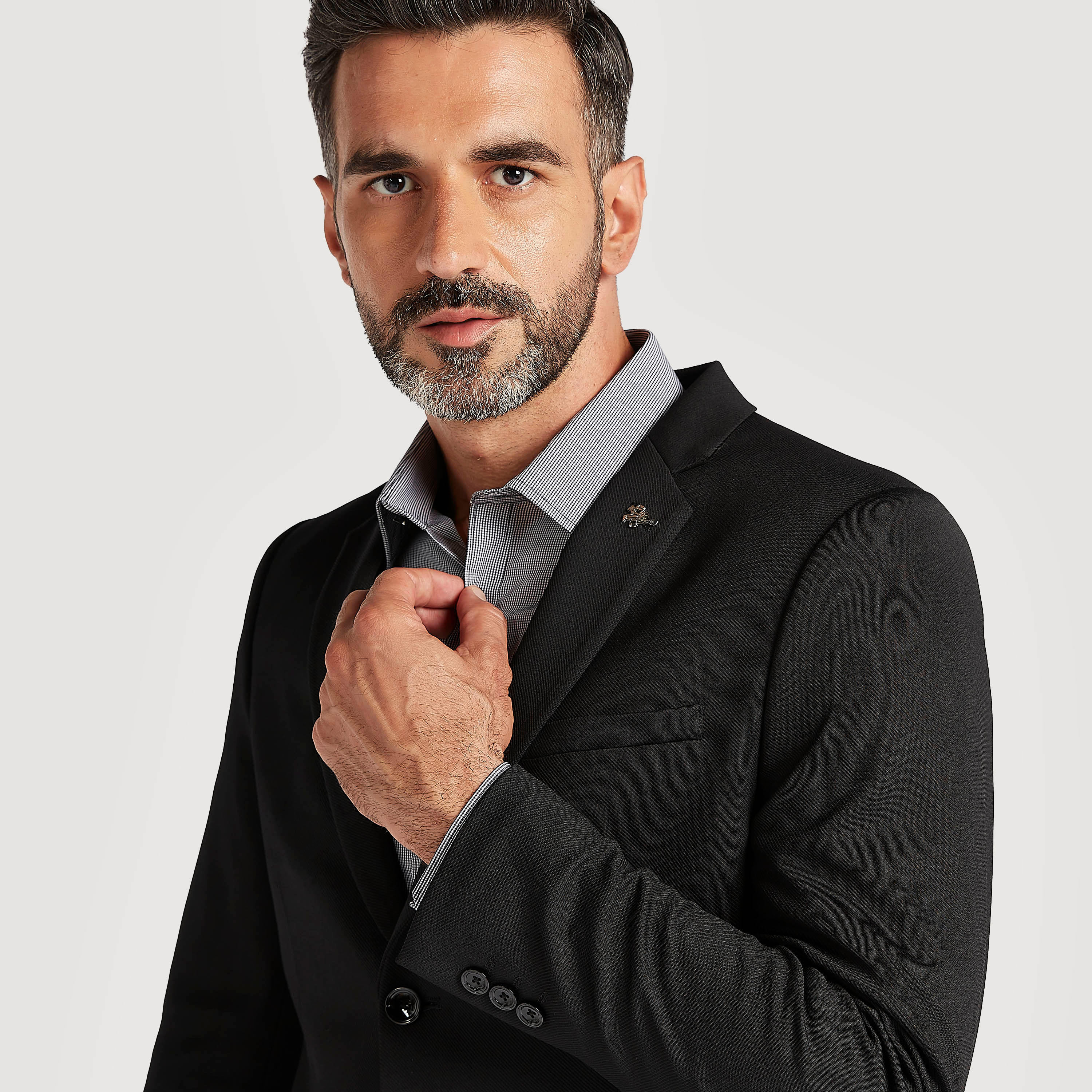 جاكيت بليزر بارز الملمس مع جيوب مع ياقة طويلة-men-winterwear-jacketsandblazers-image-3