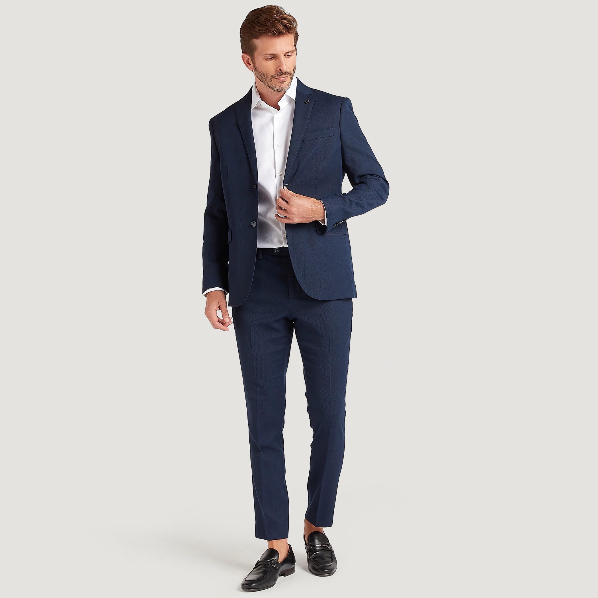 Textured Flexi Waist Slim Fit Trousers with Button Closure-men-clothing-bottoms-trousersandchinos-trousers-image-2