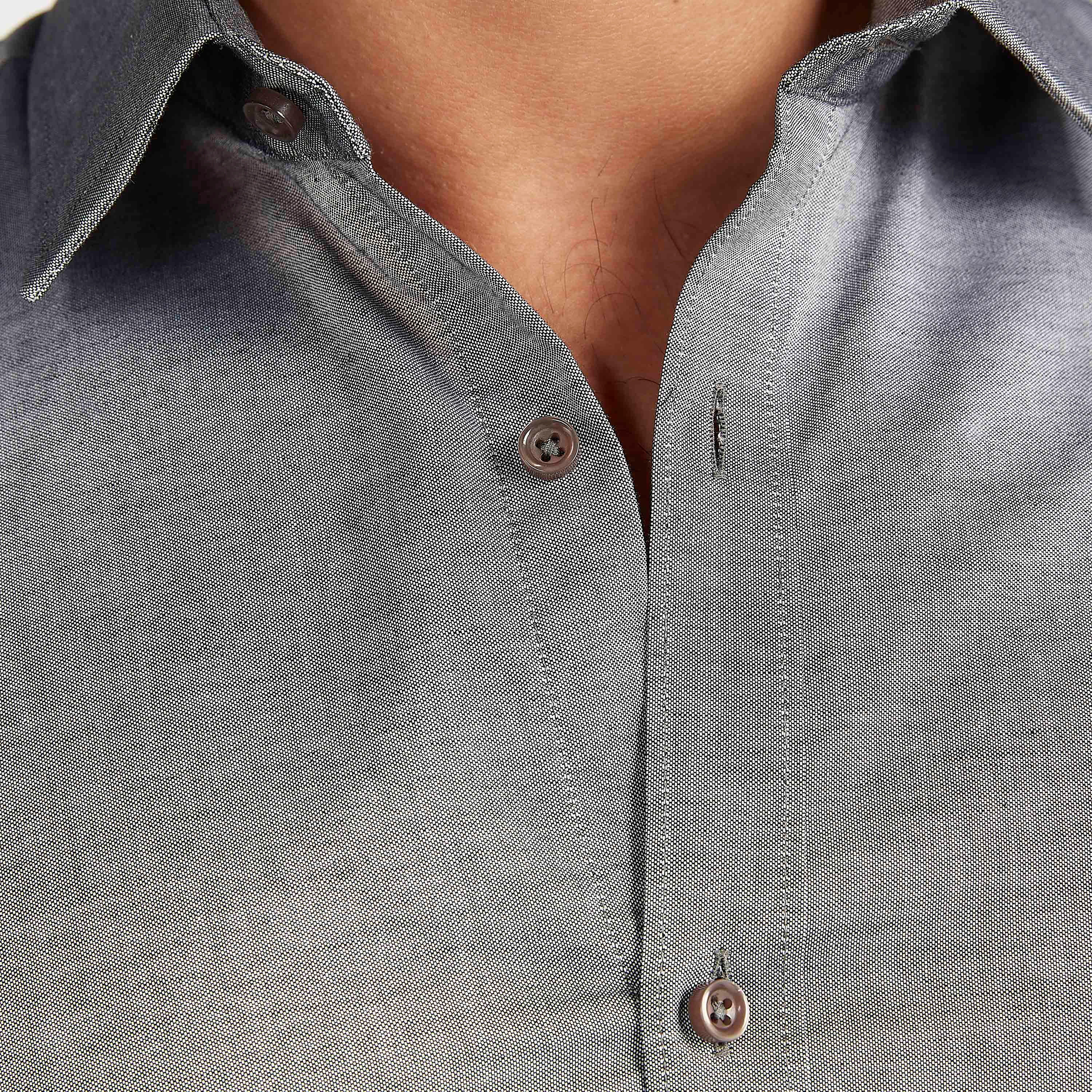 Textured Spread Collar Shirt with Long Sleeves-men-clothing-shirts-image-3