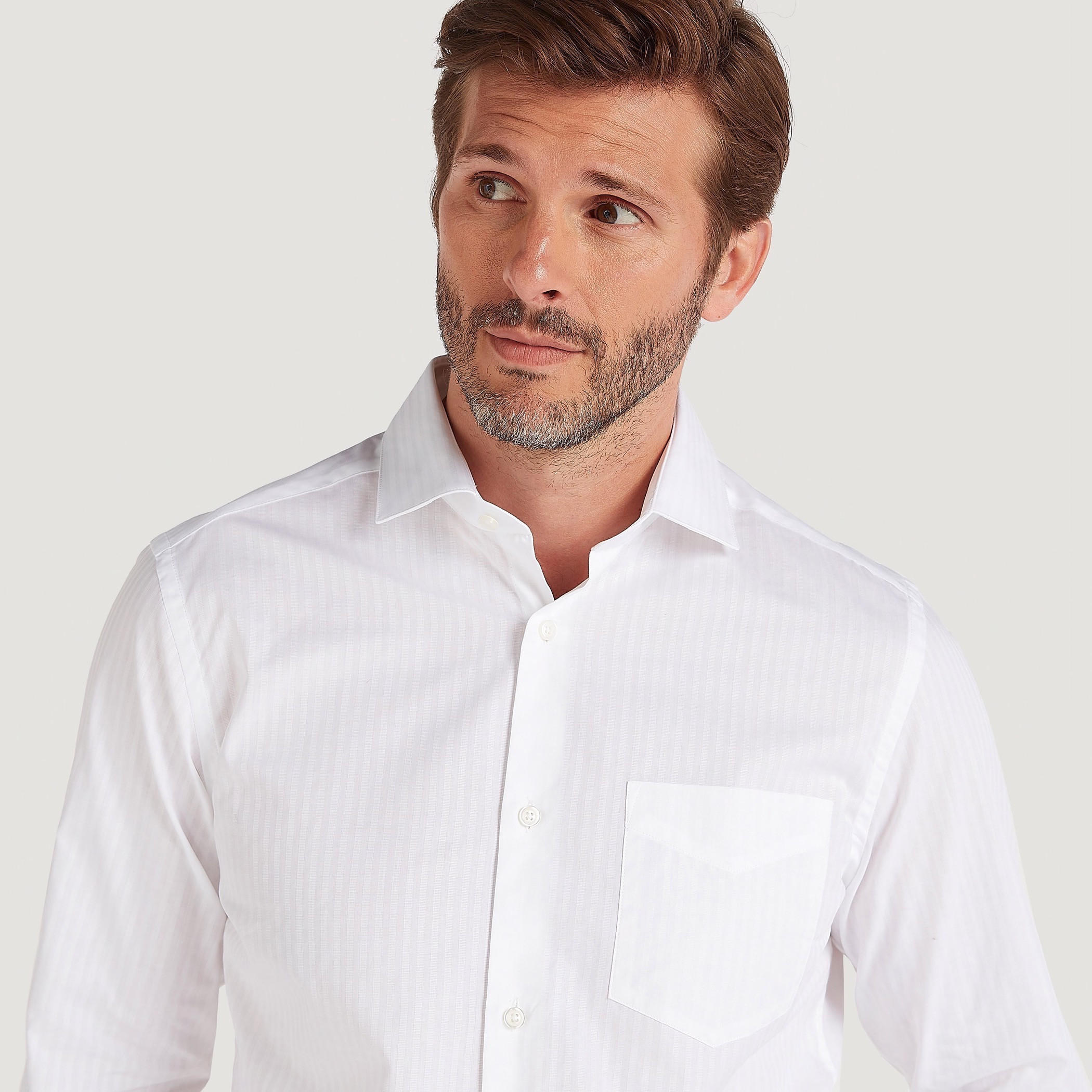 قميص سيلف مخطّط بأكمام طويلة وجيب خارجي-men-clothing-shirts-image-3