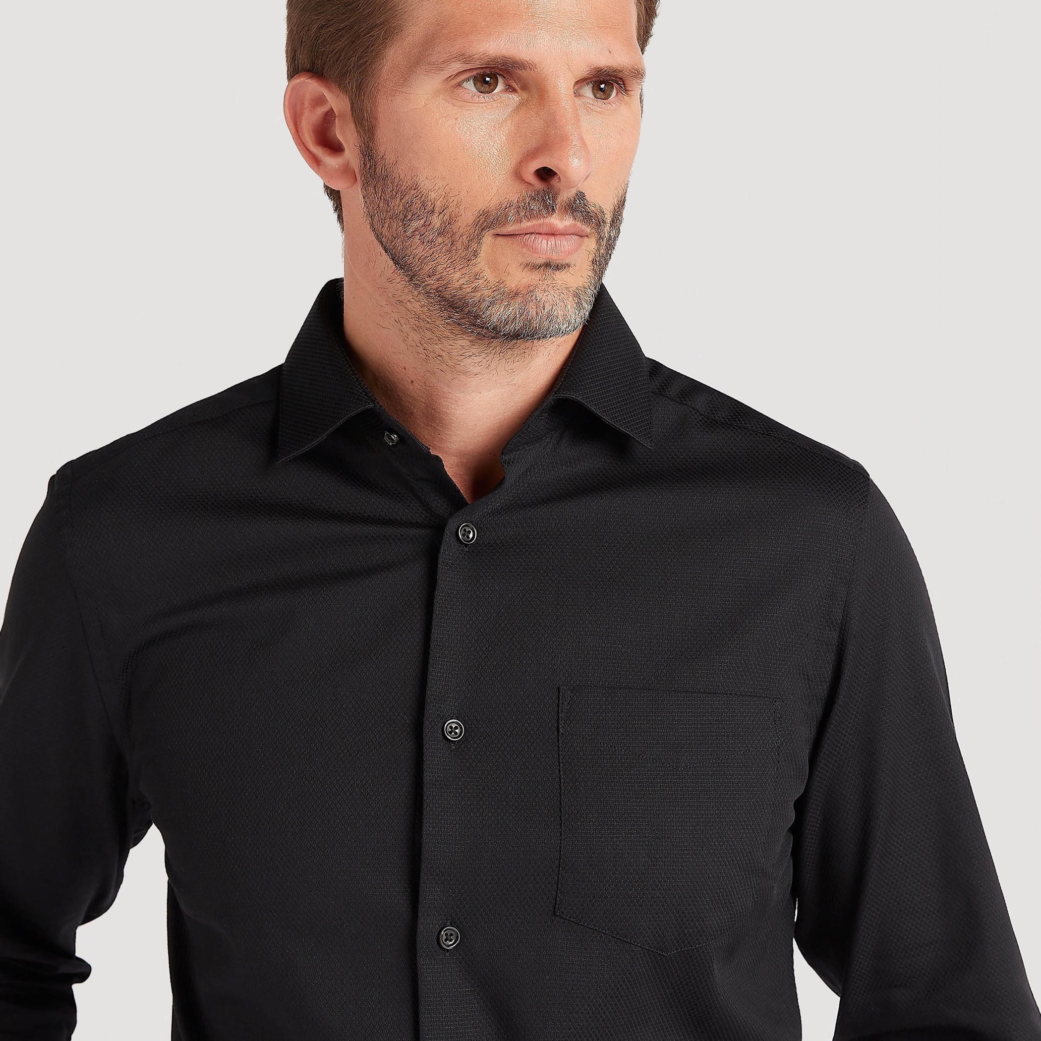 Solid Shirt with Collar and Long Sleeves-men-clothing-shirts-image-5