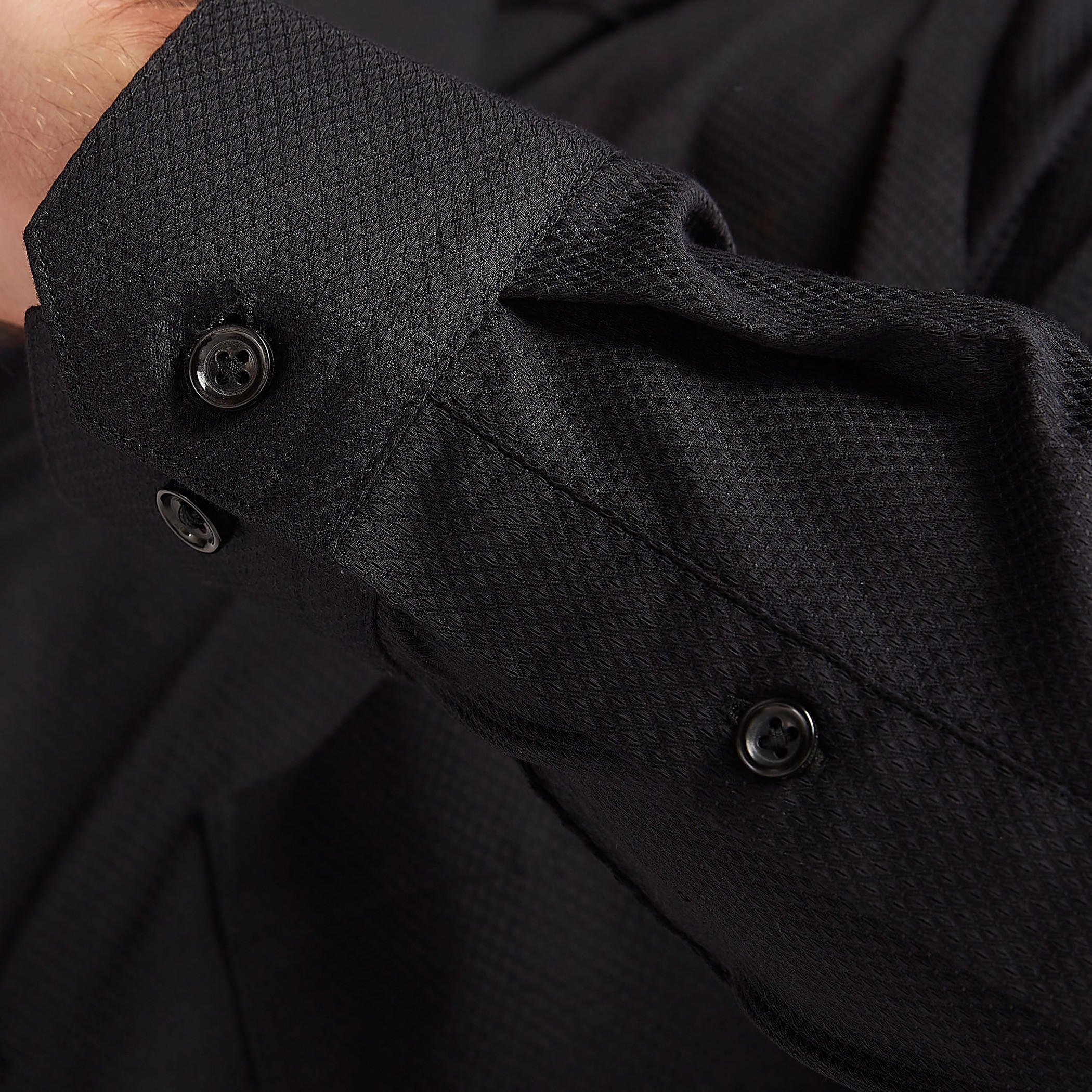 Solid Shirt with Collar and Long Sleeves-men-clothing-shirts-image-6