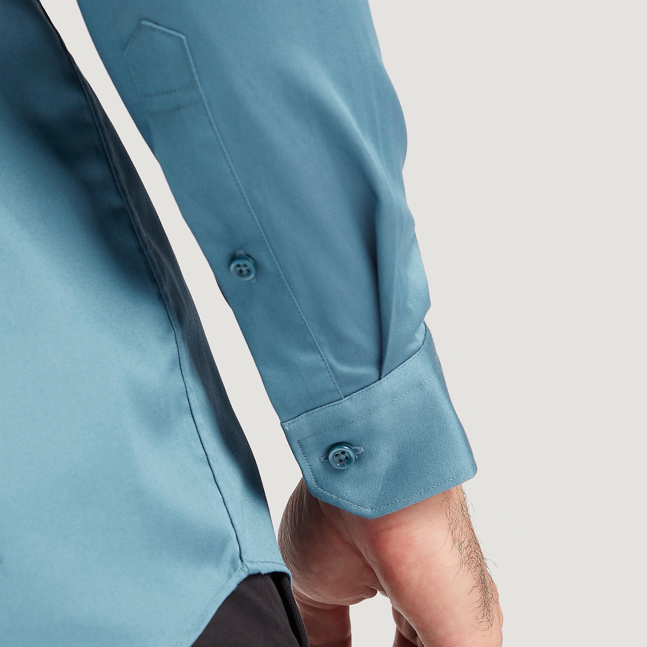 قميص سادة بياقة عادية وأكمام طويلة-men-clothing-shirts-image-1