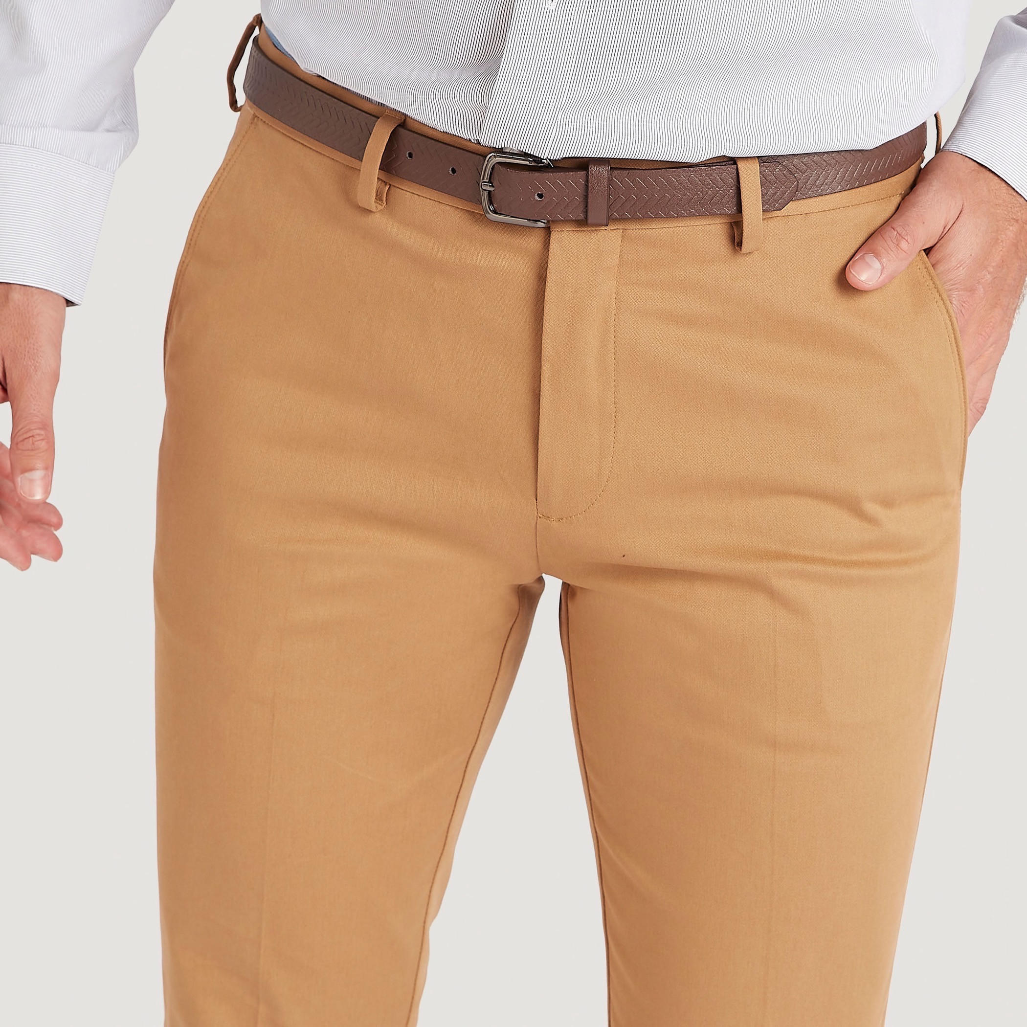 بنطلون سادة سليم فيت بخصر متوسّط الارتفاع وزر إغلاق-men-clothing-bottoms-trousersandchinos-trousers-image-3