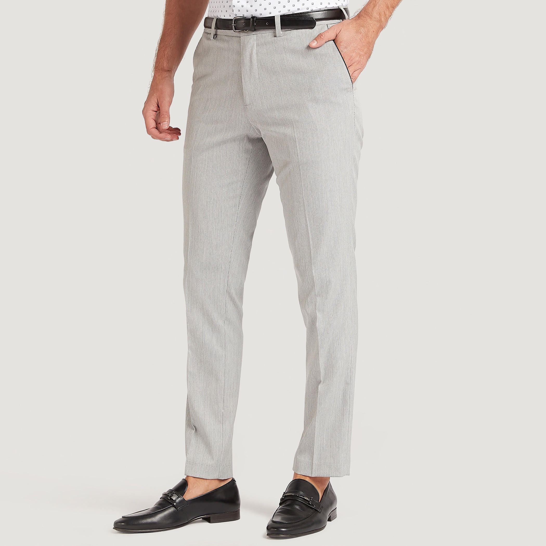 بنطلون سليم فيت بزر إغلاق وخصر مرن-men-clothing-bottoms-trousersandchinos-trousers-image-1