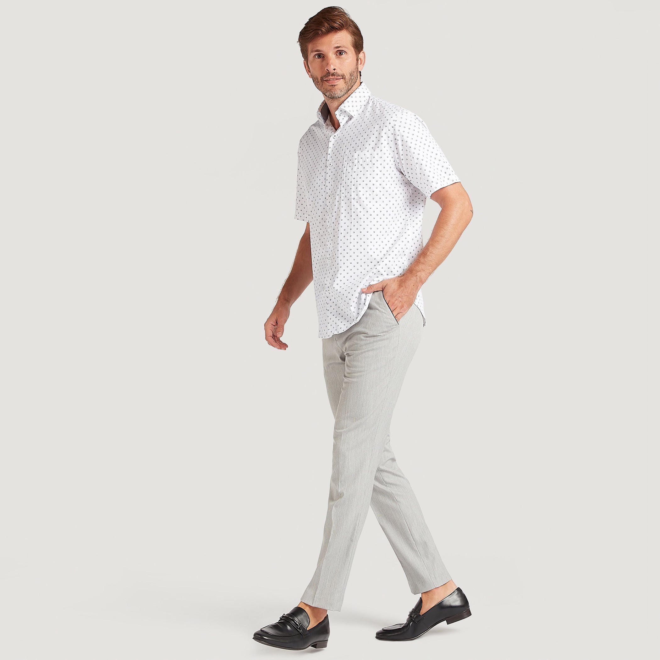 بنطلون سليم فيت بزر إغلاق وخصر مرن-men-clothing-bottoms-trousersandchinos-trousers-image-2