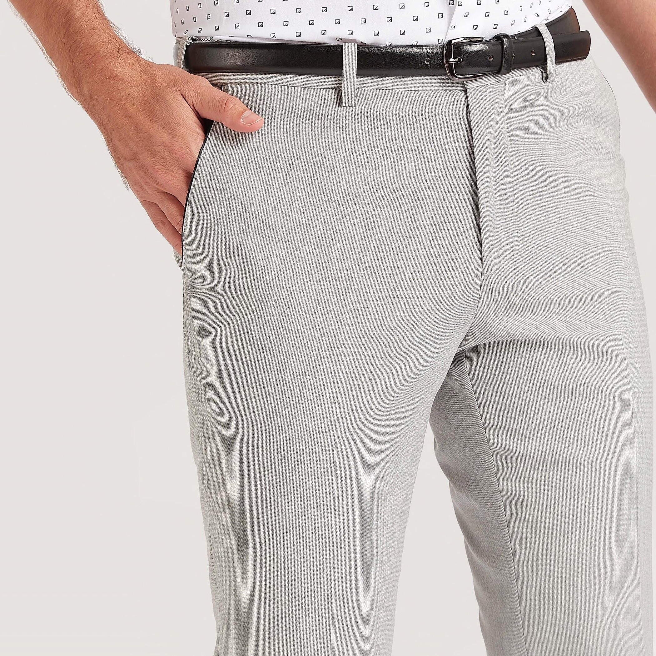 بنطلون سليم فيت بزر إغلاق وخصر مرن-men-clothing-bottoms-trousersandchinos-trousers-image-3