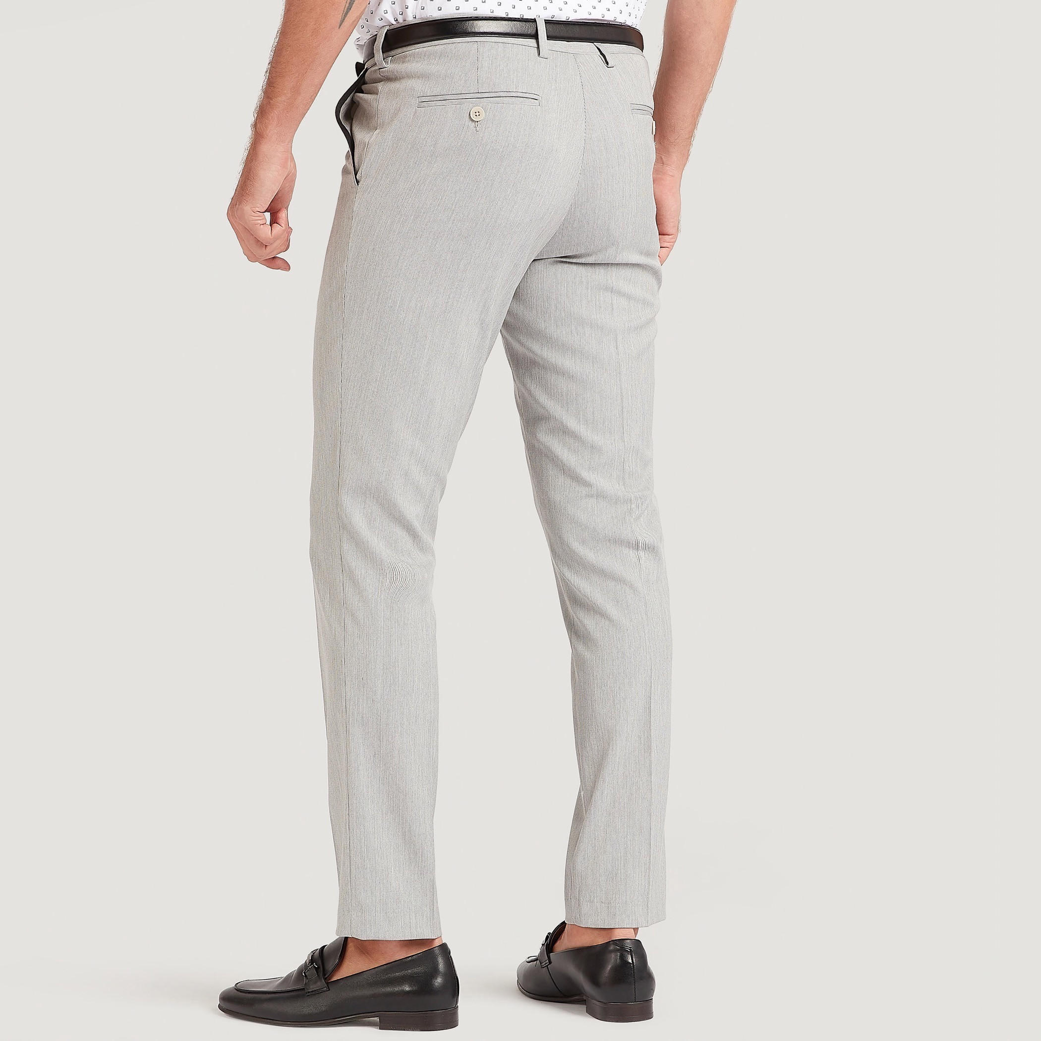 بنطلون سليم فيت بزر إغلاق وخصر مرن-men-clothing-bottoms-trousersandchinos-trousers-image-4