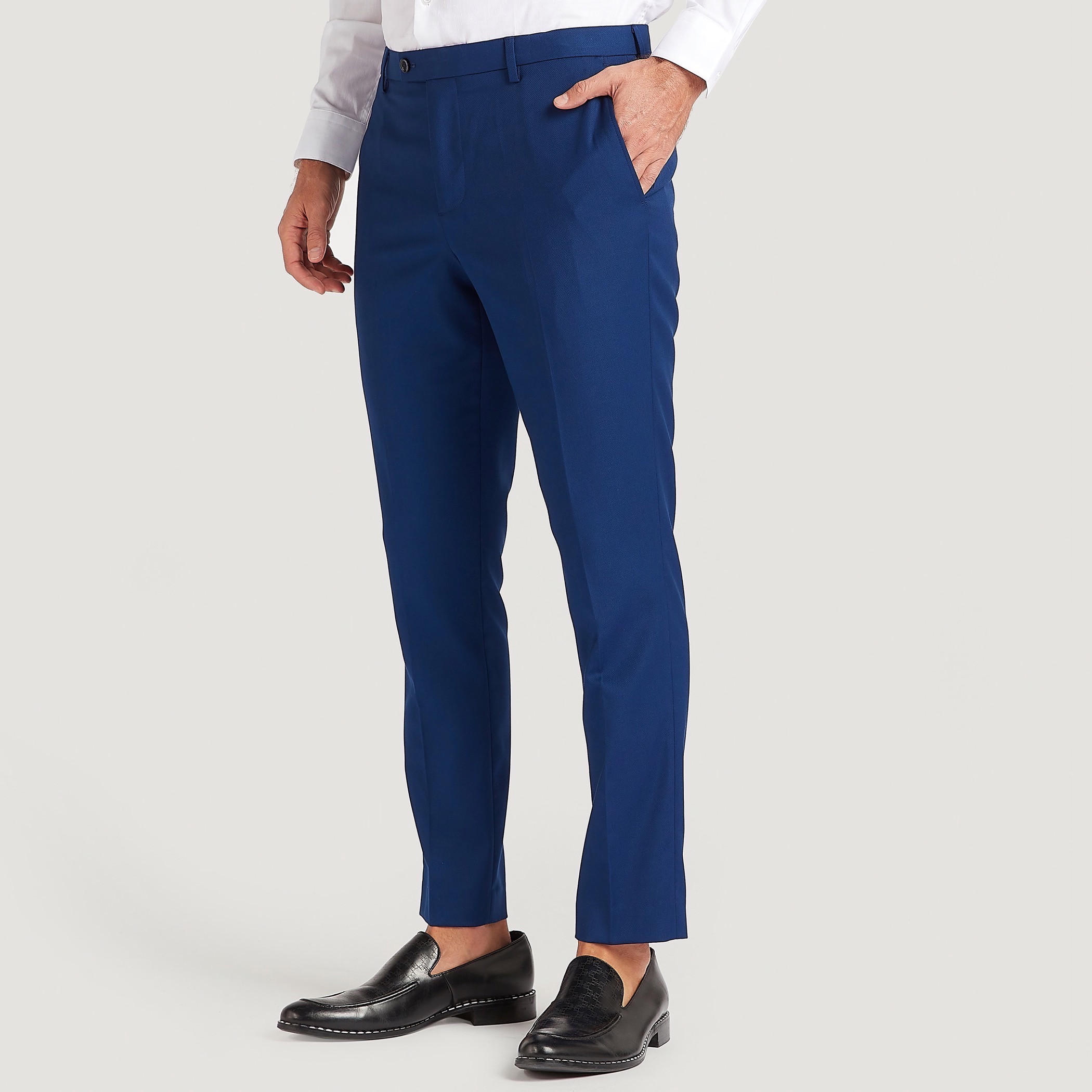 بنطلون بارز الملمس بزر إغلاق وجيوب-men-clothing-bottoms-trousersandchinos-trousers-image-5