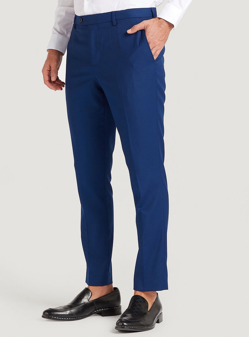 بنطلون بارز الملمس بزر إغلاق وجيوب-men-clothing-bottoms-trousersandchinos-trousers-image-5