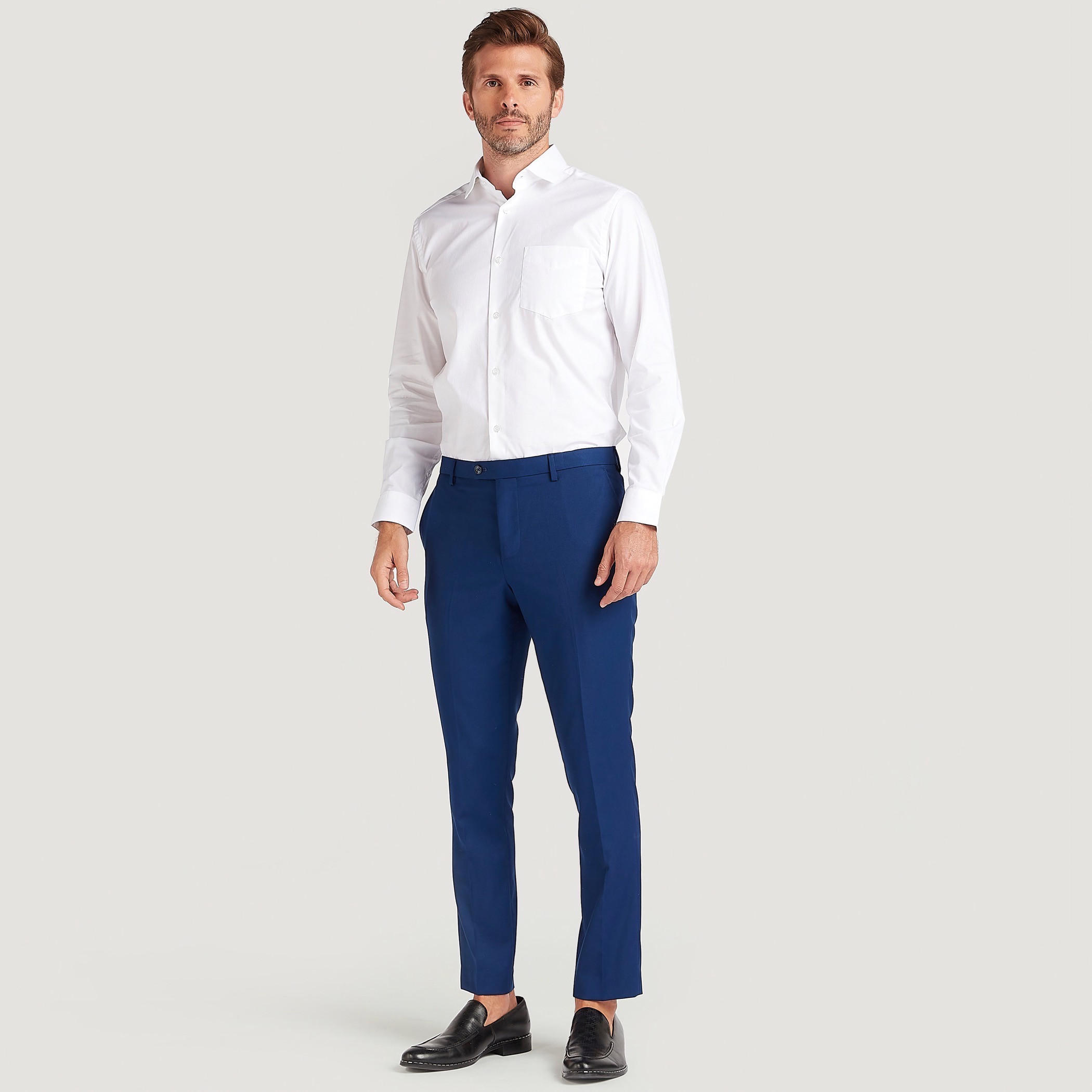 بنطلون بارز الملمس بزر إغلاق وجيوب-men-clothing-bottoms-trousersandchinos-trousers-image-4