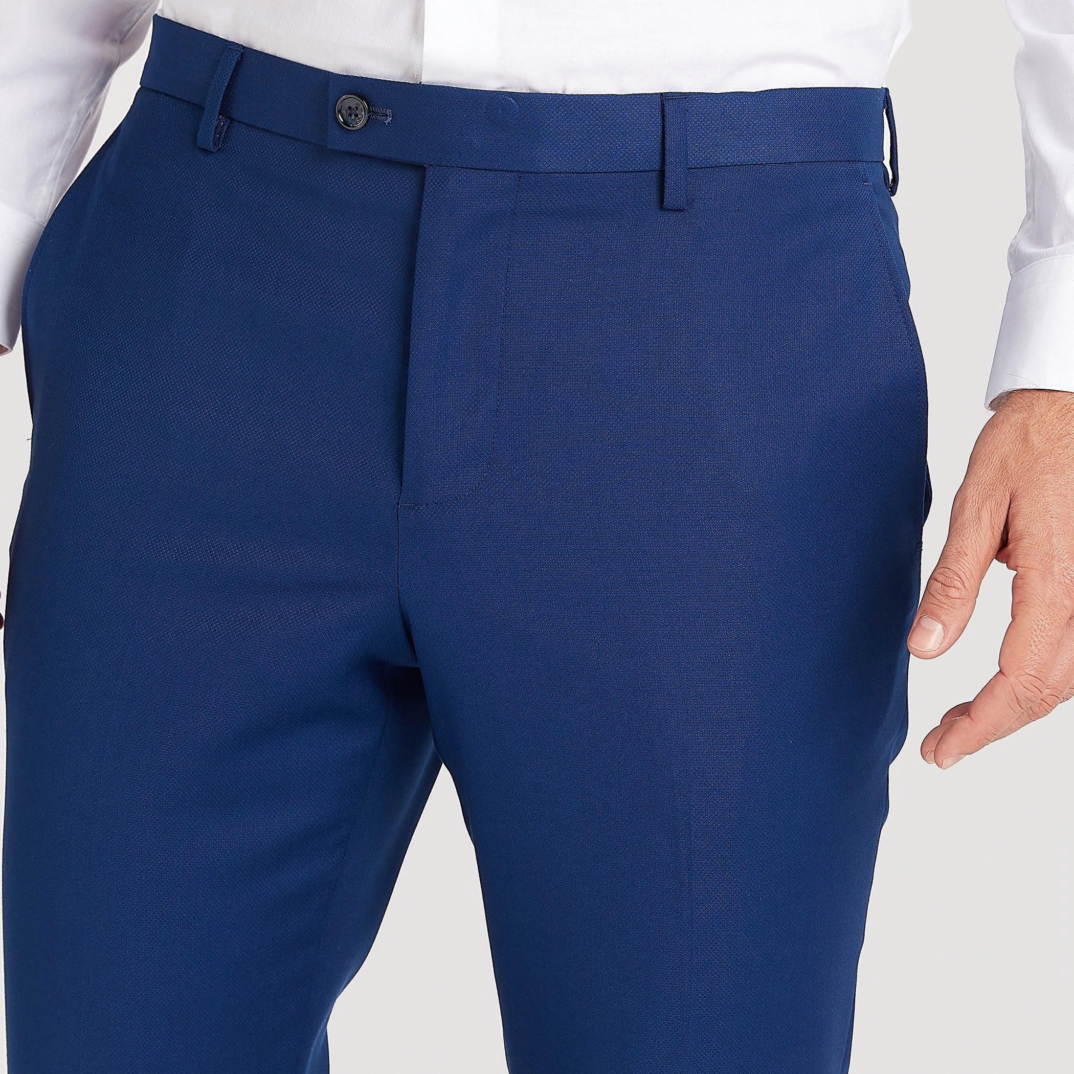 بنطلون بارز الملمس بزر إغلاق وجيوب-men-clothing-bottoms-trousersandchinos-trousers-image-3